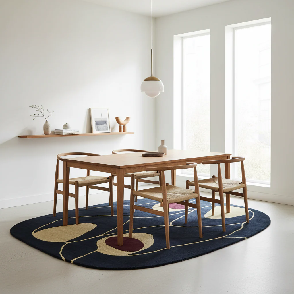 Concrete Line Study Hand Tufted Rug - Image 2