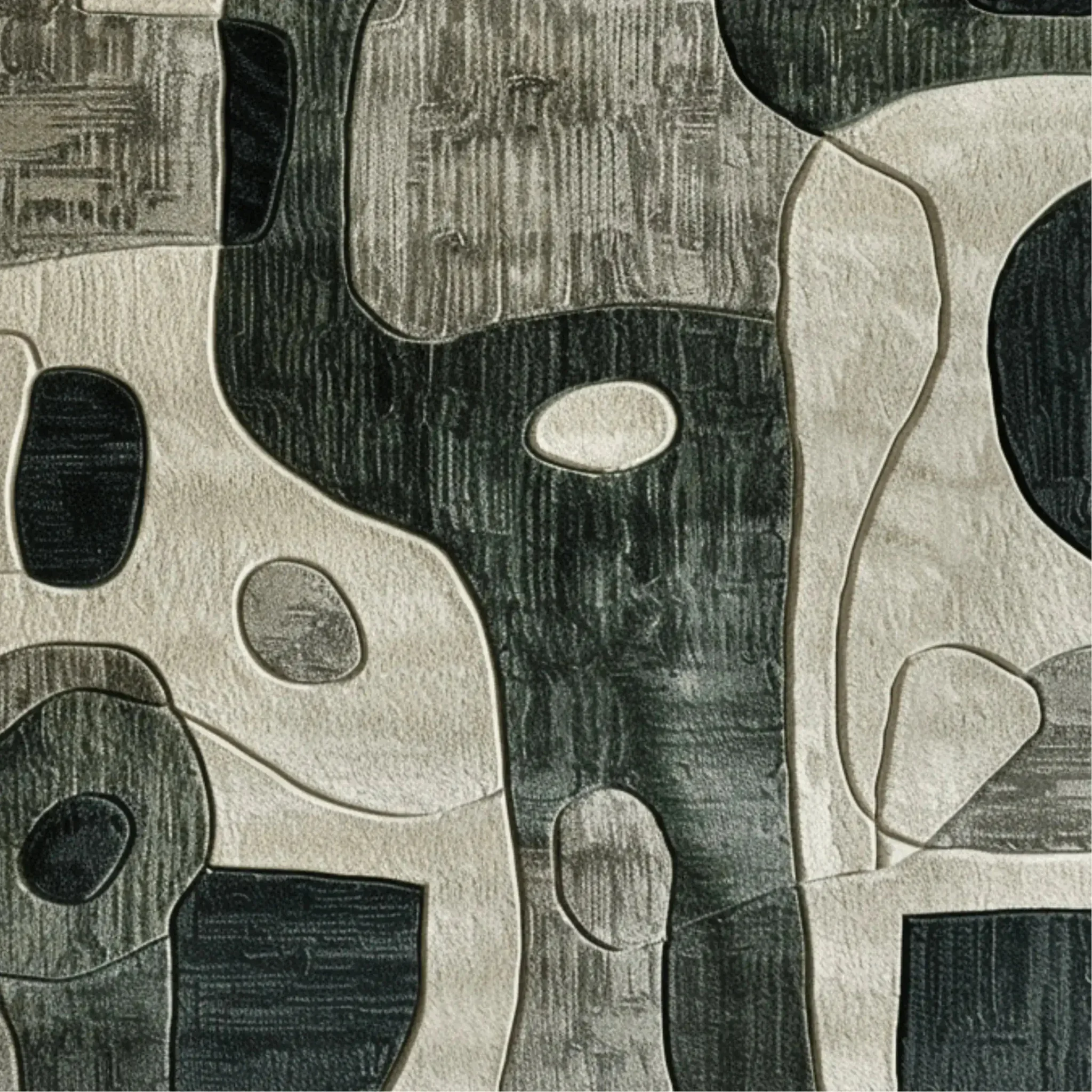 Contemporary Charcoal Hand Tufted Rug - Image 5
