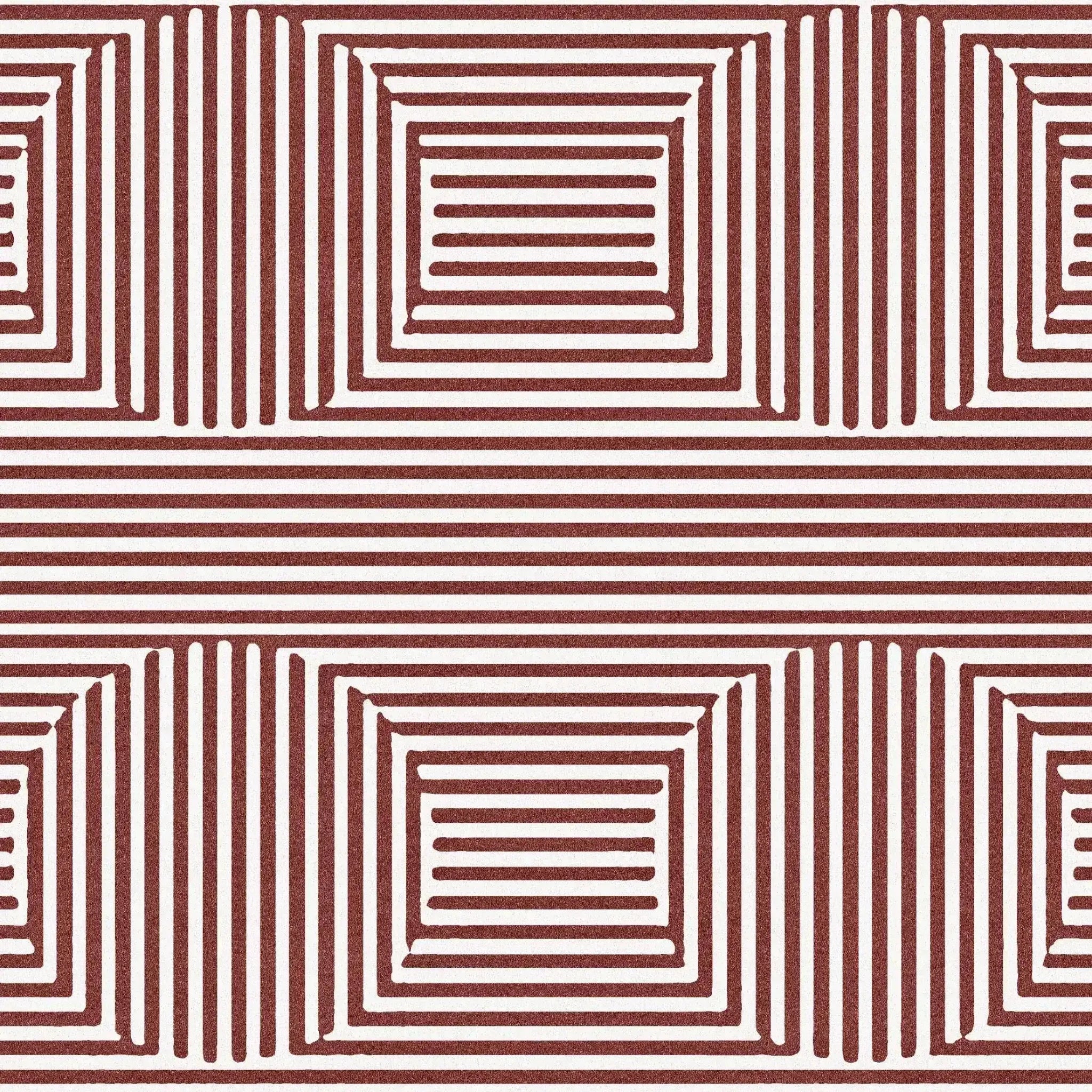 Contemporary Eclipse Illusion Hand Tufted Wool Rug - Red - Image 7