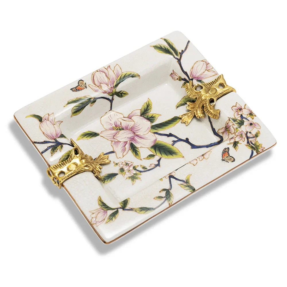Copper-Inlaid Ceramic Cigar Ashtray, Large - Image 13