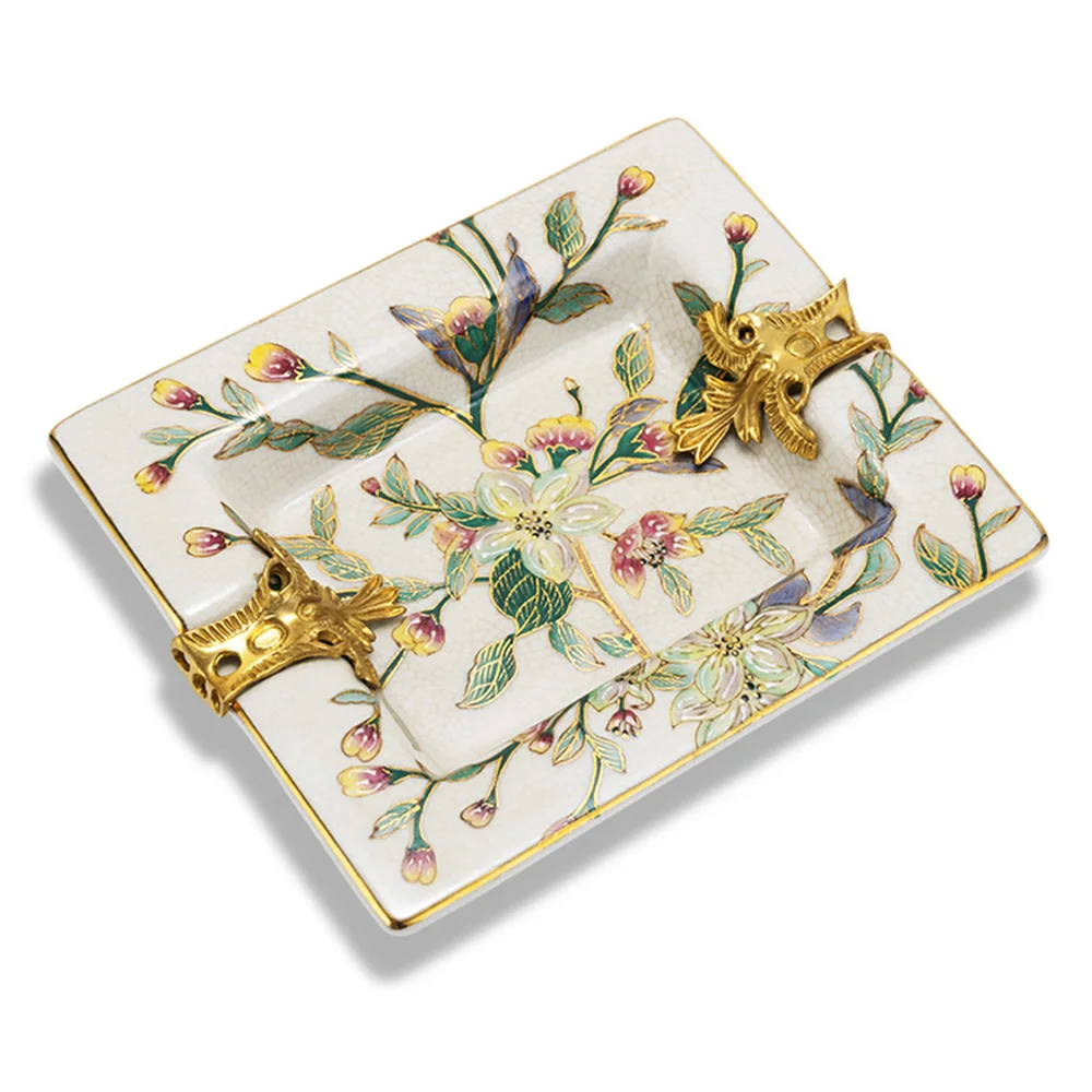 Copper-Inlaid Ceramic Cigar Ashtray, Large - Image 14