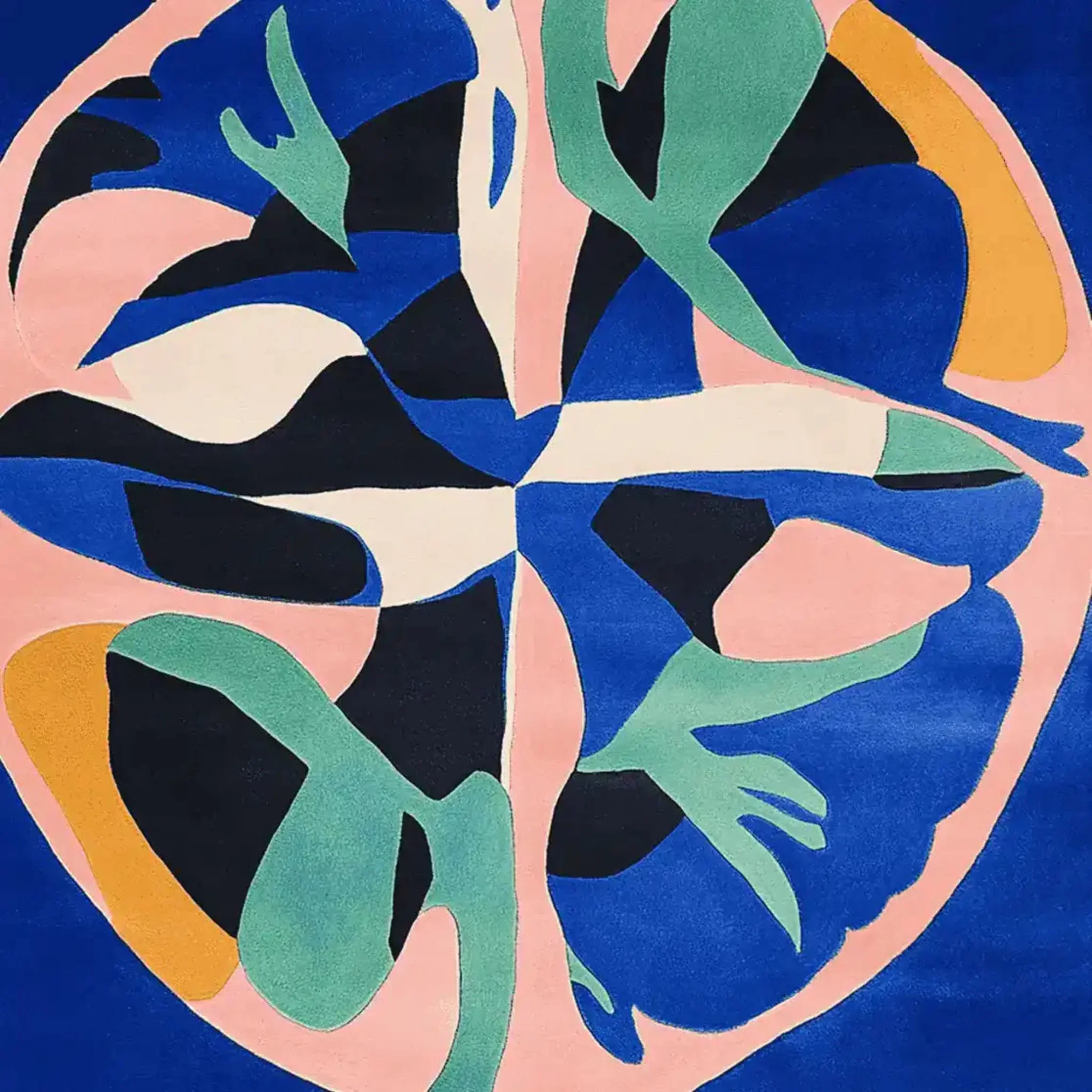 Cosmic Tide Bloom Hand Tufted Rug - Image 4