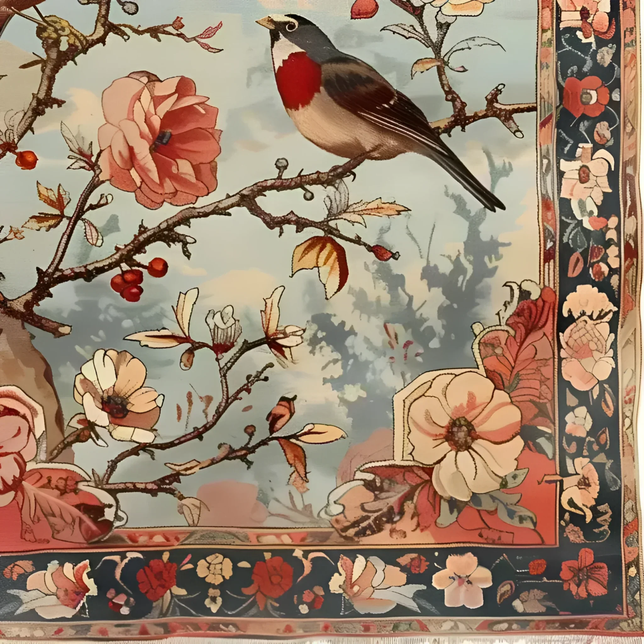 Crimson Companions Hand Knotted Area Rug - Image 6