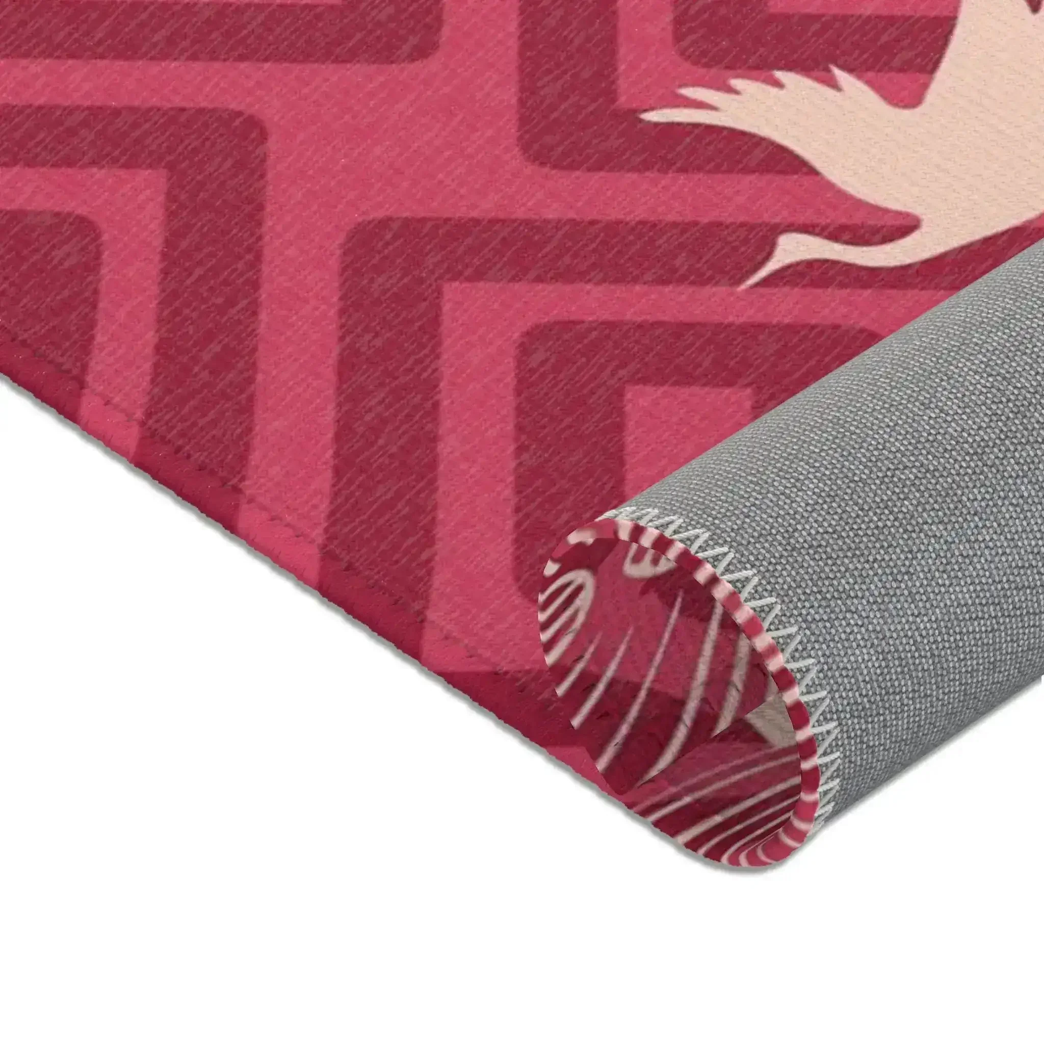 Crimson Crane Waves Accent Rug - Image 9