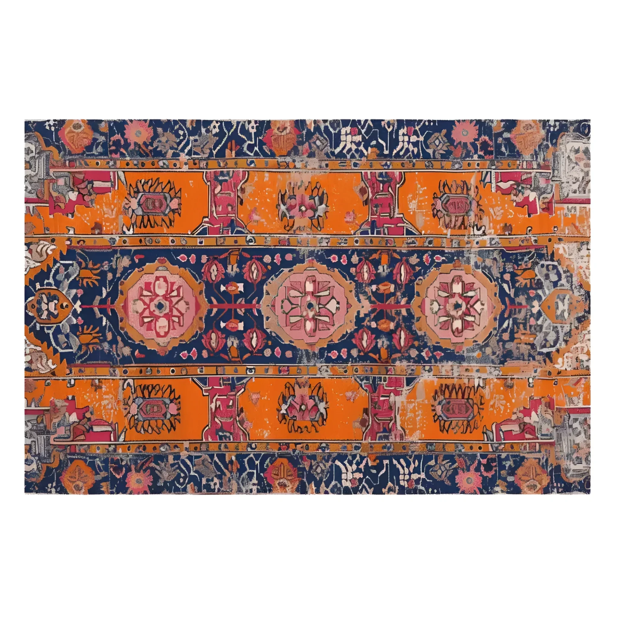 Crimson Flora Hand Knotted Rug - Image 6
