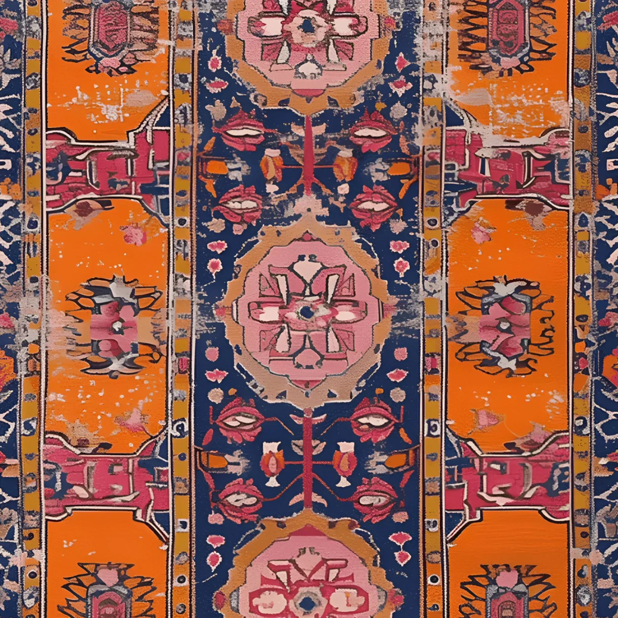 Crimson Flora Hand Knotted Rug - Image 8