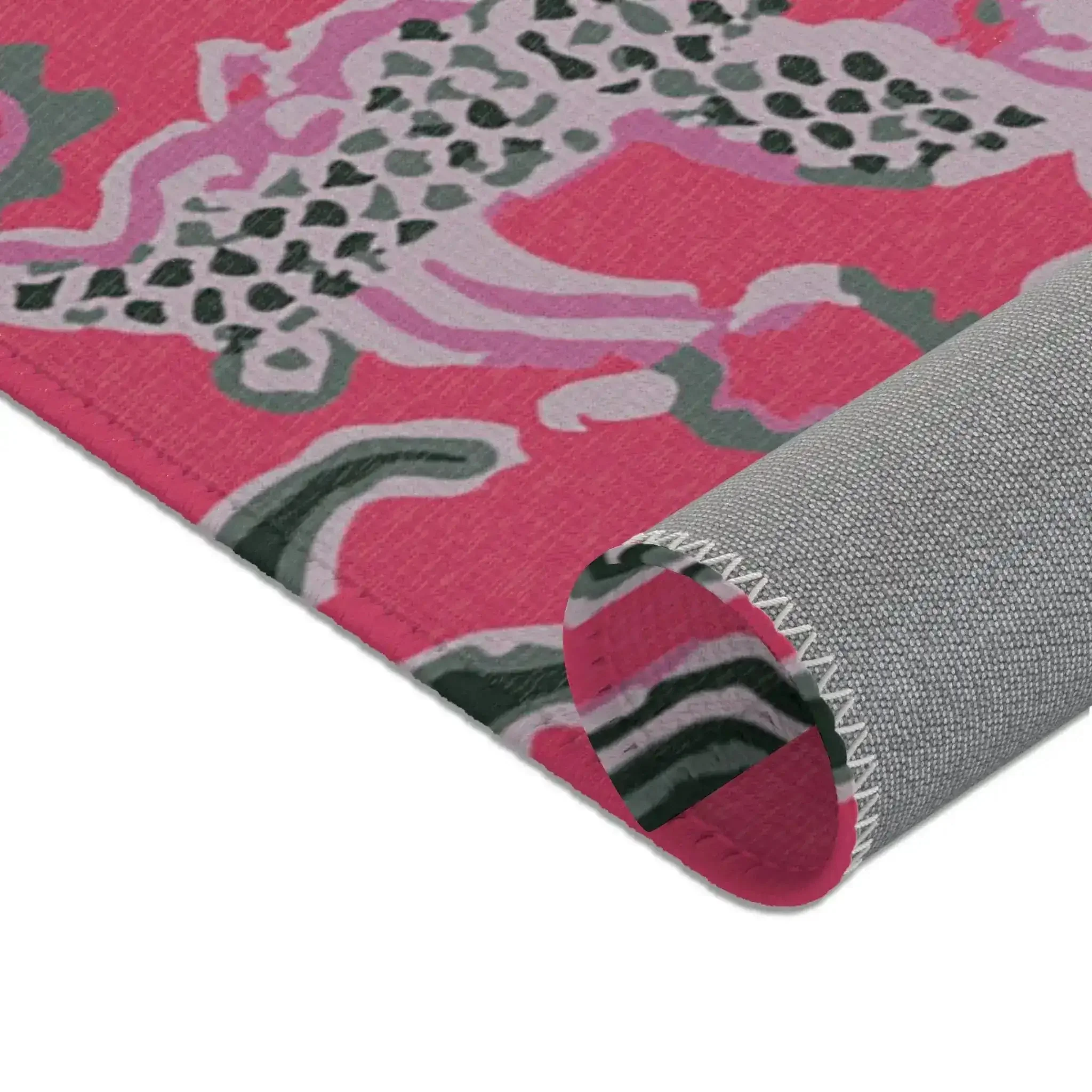 Crimson Imperial Dragon Accent Rug - Image 4