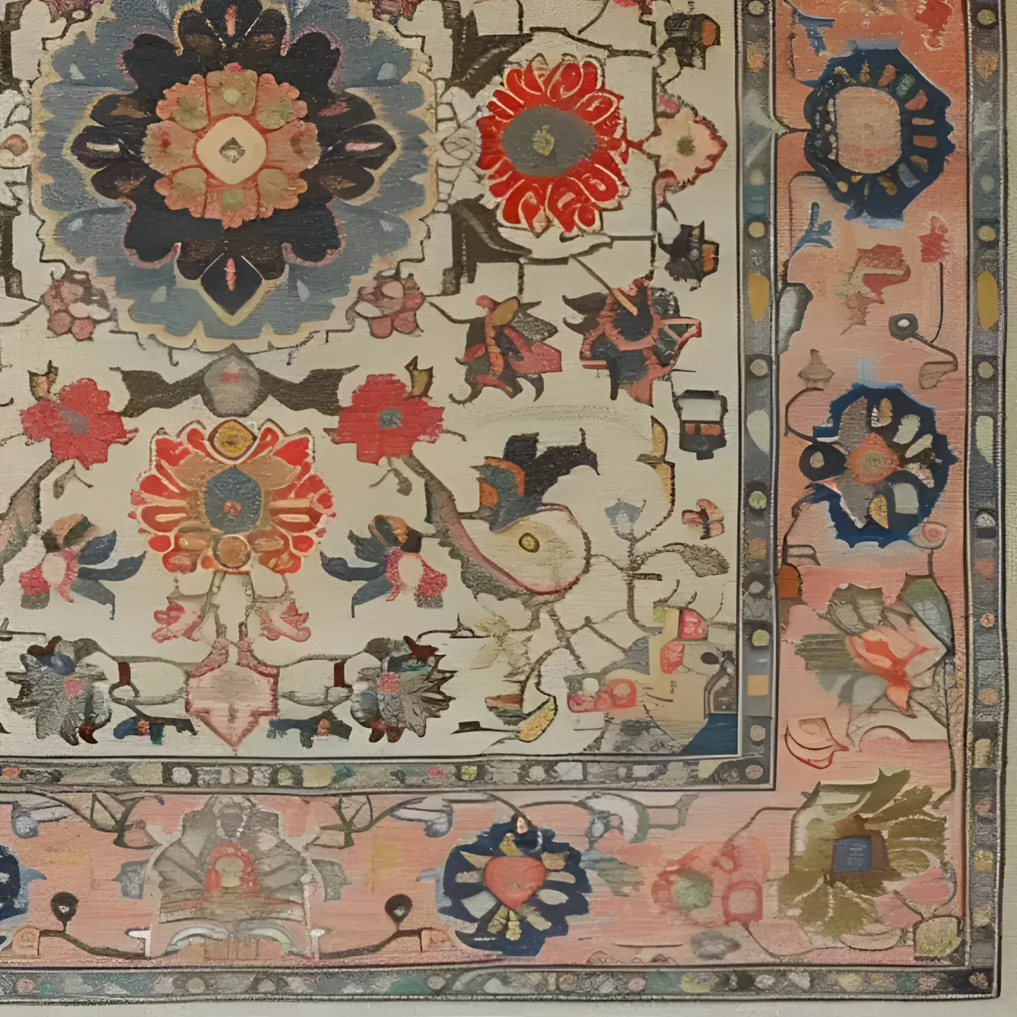 Crimson Medallion Serenity Hand Knotted Area Rug - Image 6