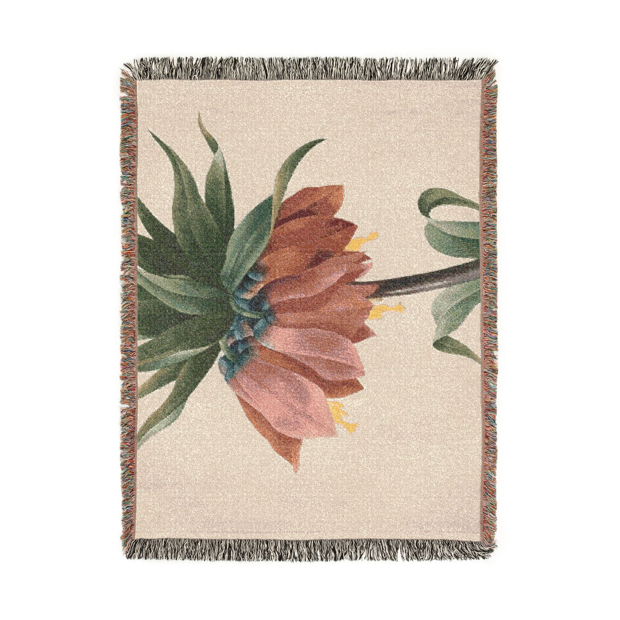 crown-imperial-fritillary-p-j-redoute | Woven Tapestry Blanket - Image 11