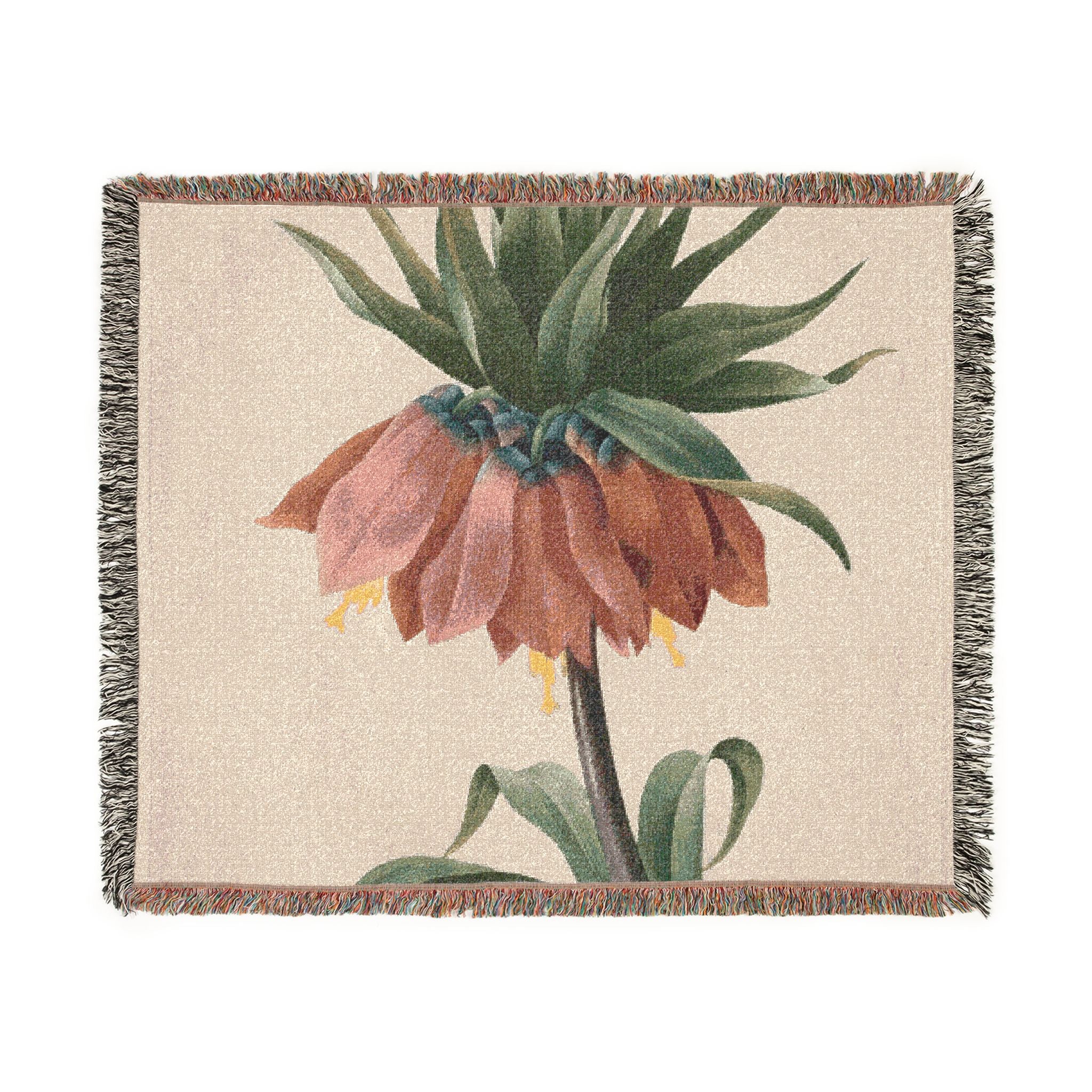 crown-imperial-fritillary-p-j-redoute | Woven Tapestry Blanket - Image 2