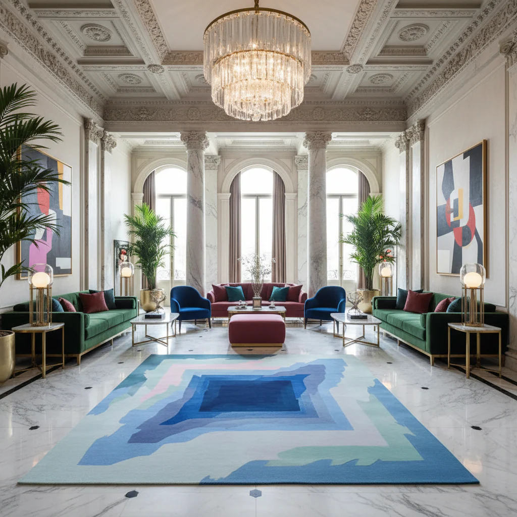 Crystal Vortex Dream Hand Tufted Rug - Image 2