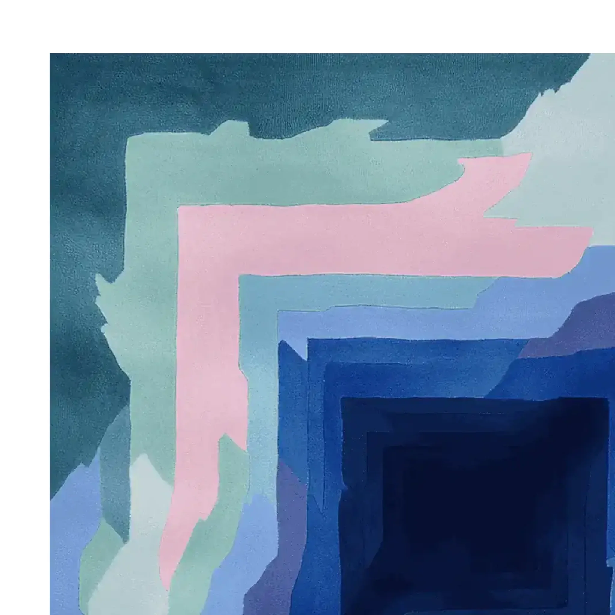 Crystal Vortex Dream Hand Tufted Rug - Image 4