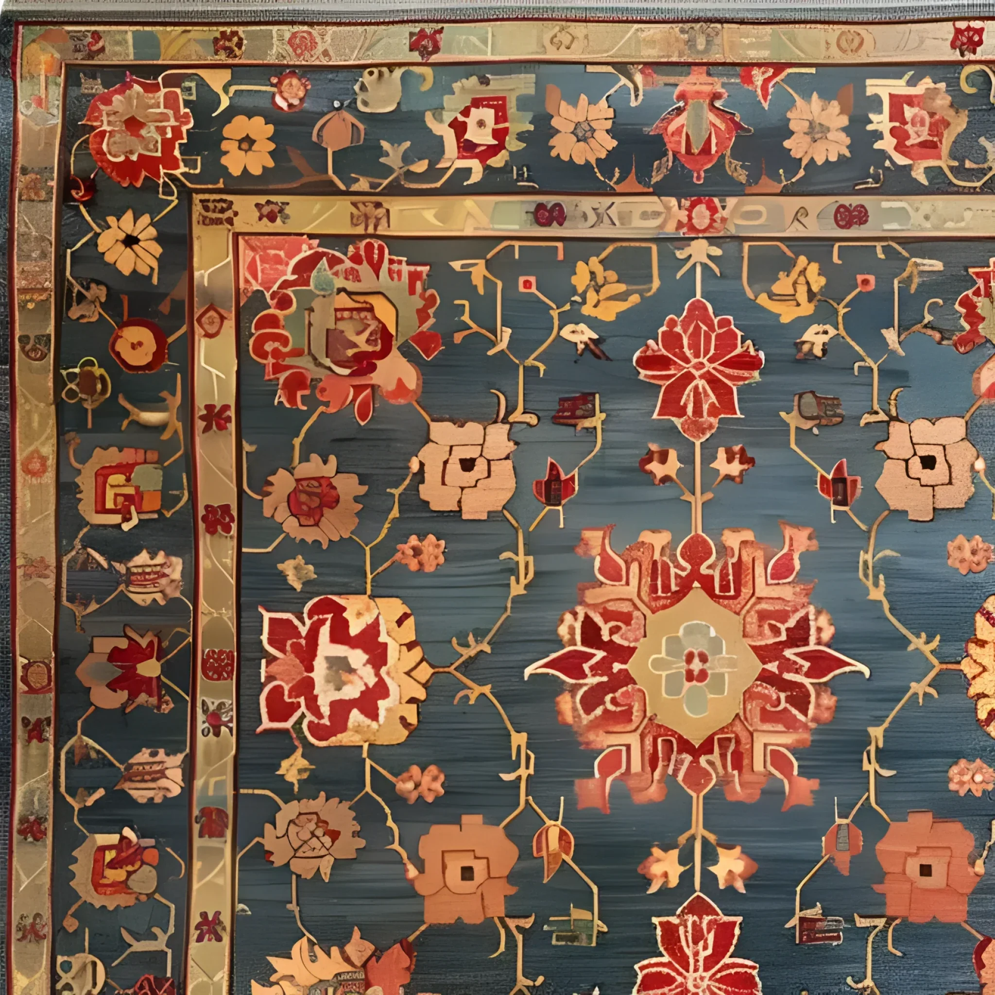 Cultural Blossom Legacy Hand Knotted Area Rug - Image 6