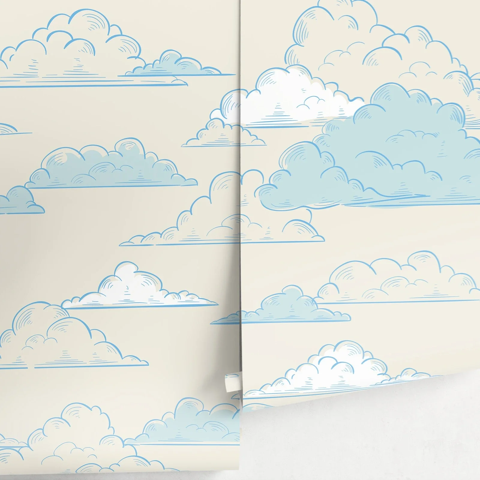 Cute Clouds Nursery Wallpaper - Image 3