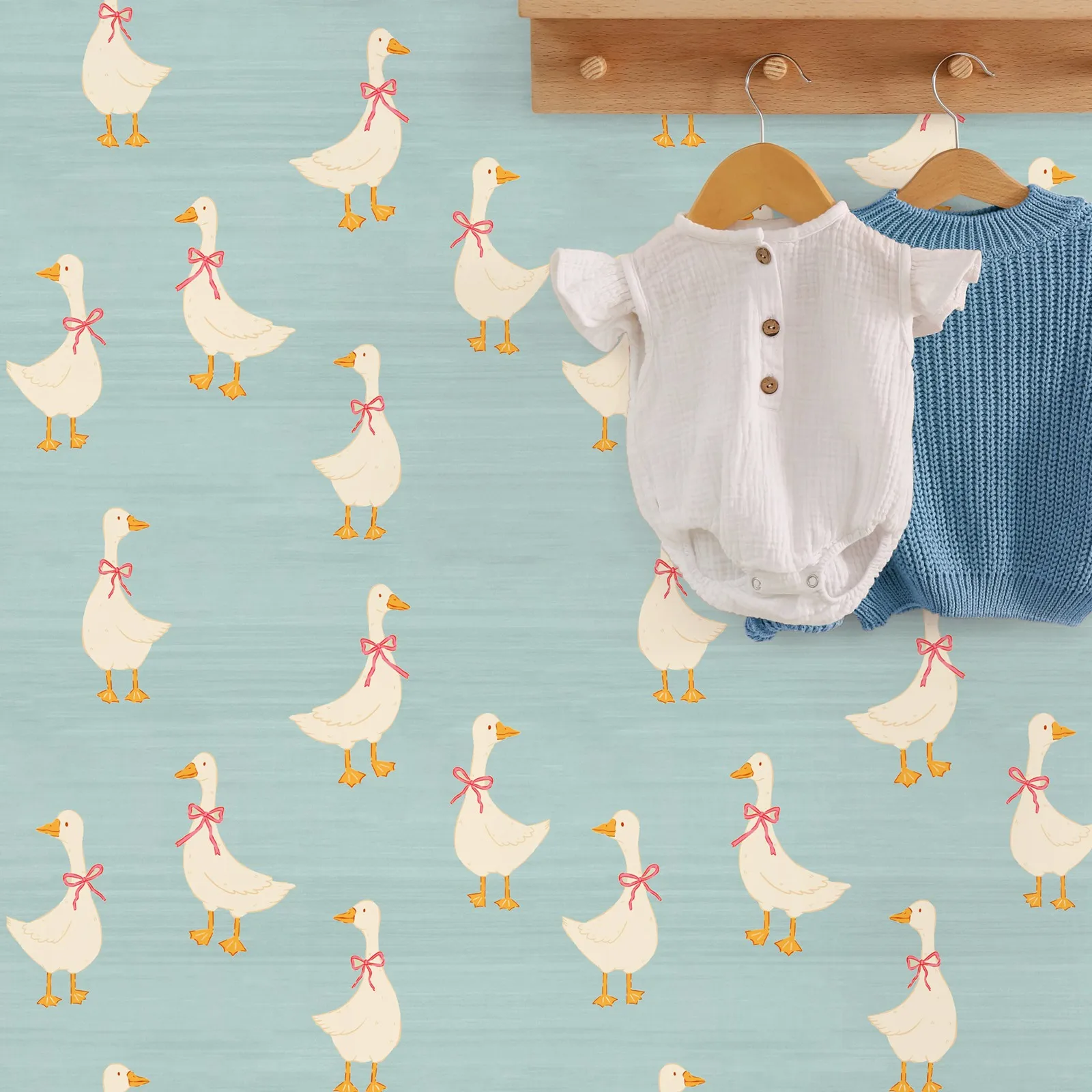 Cute Goose Nursery Wallpaper - Image 2