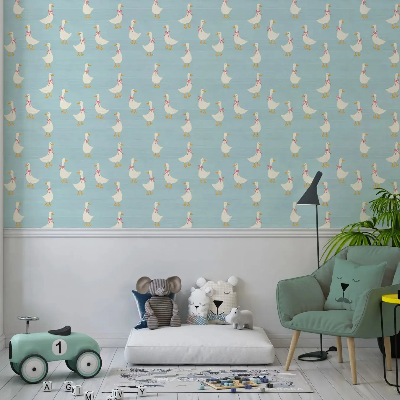 Cute Goose Nursery Wallpaper - Image 3