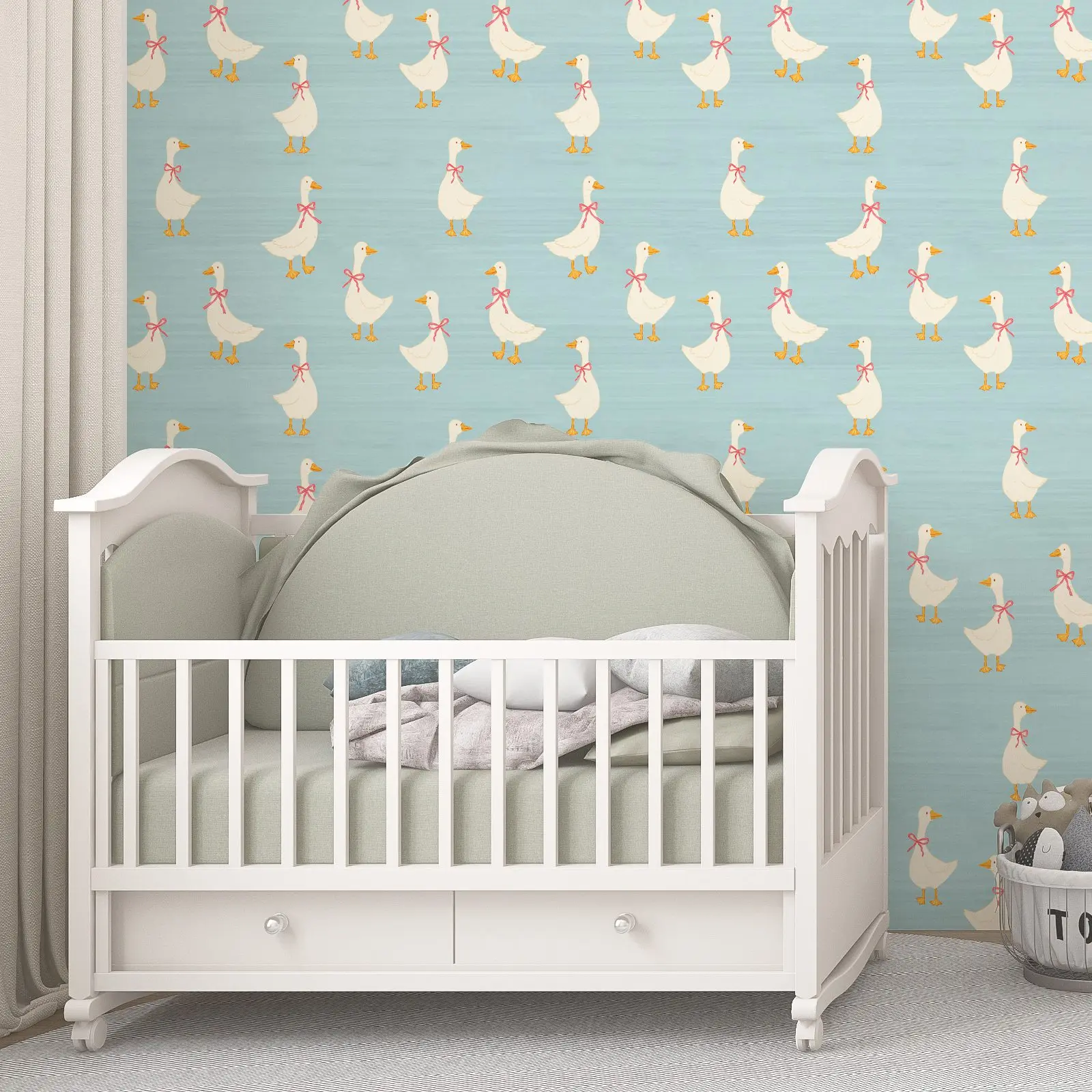 Cute Goose Nursery Wallpaper - Image 4