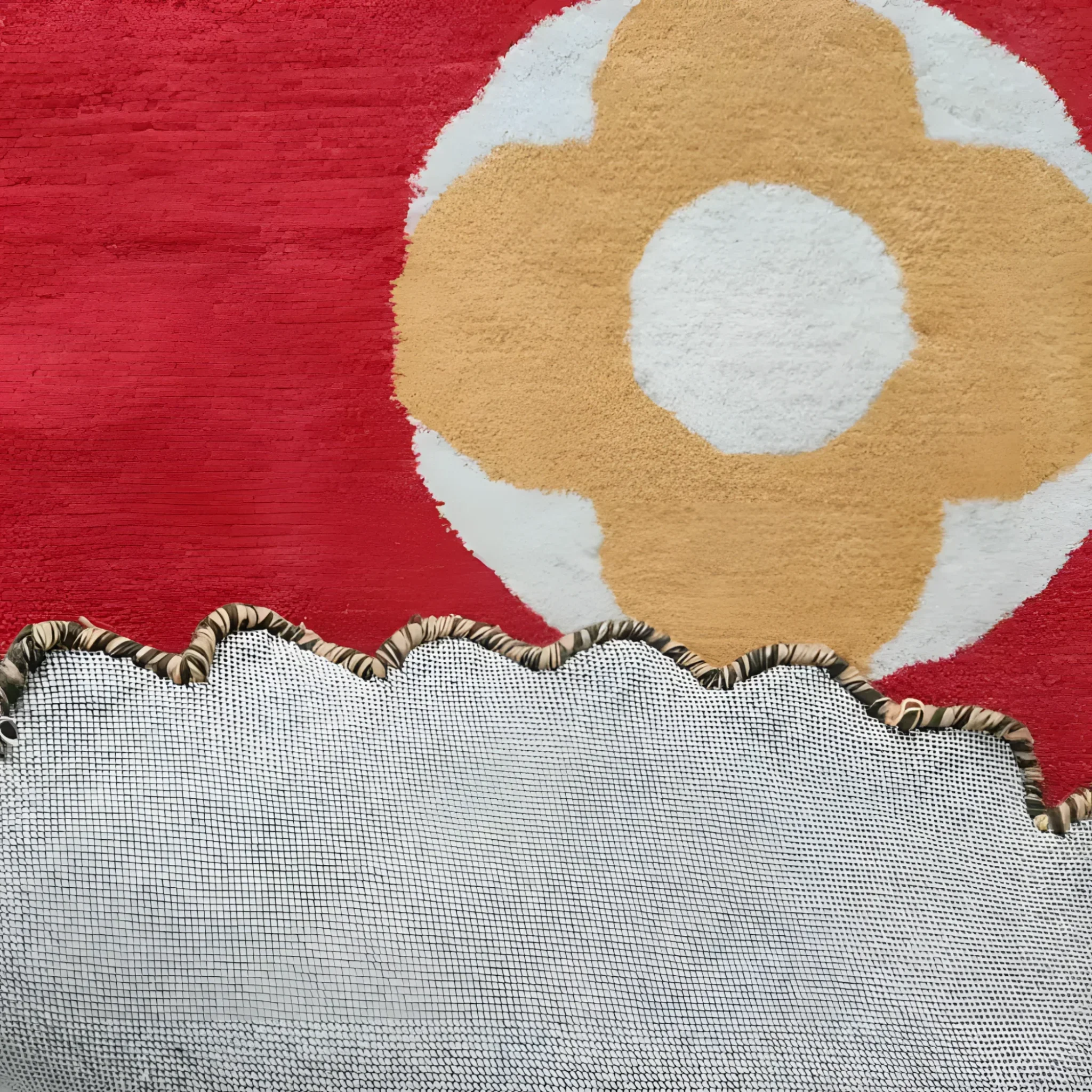 Daisy within Daisy Pleated Hand Tufted Wool Rug Runner - Image 6