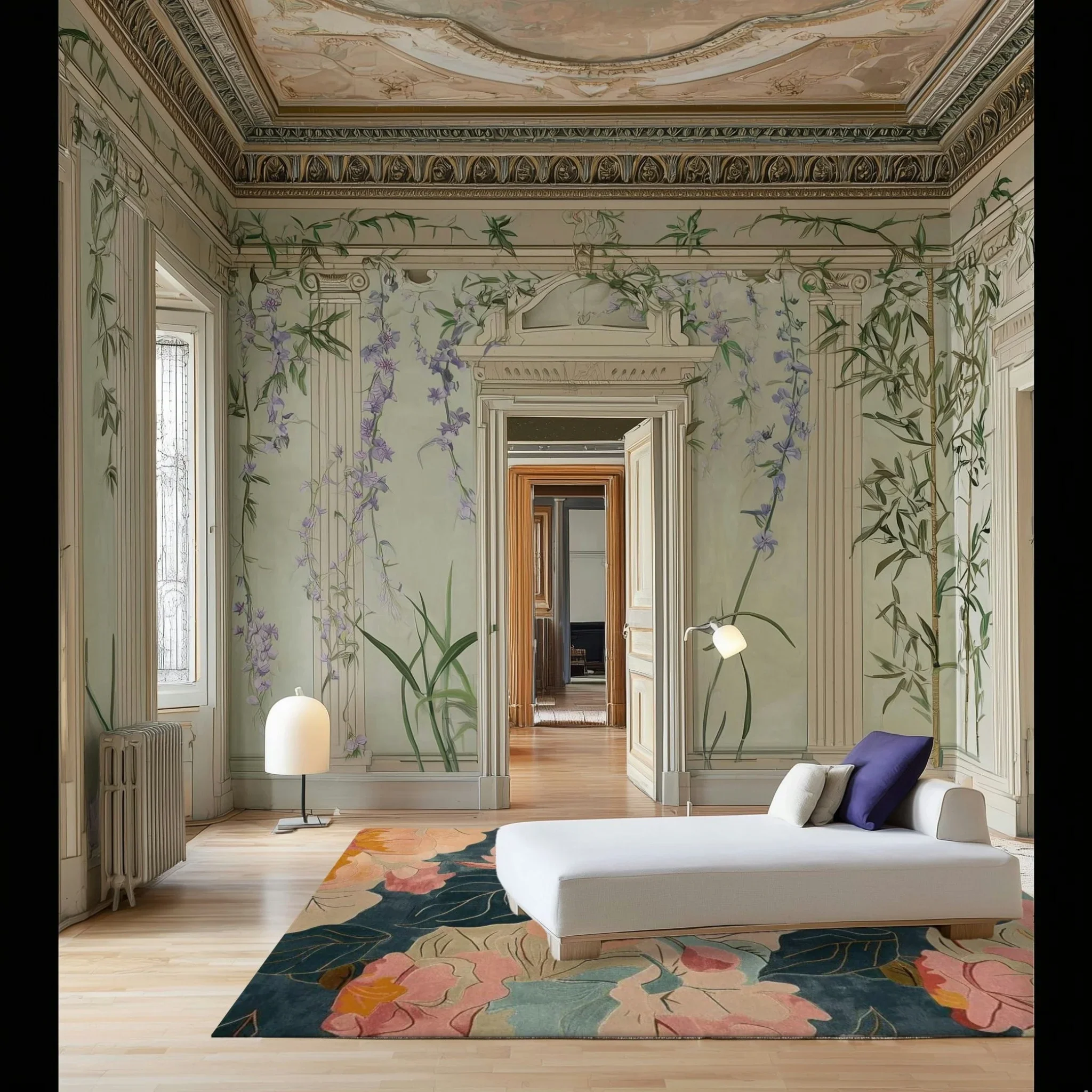 Dance of Petals Hand Tufted Rug - Image 3