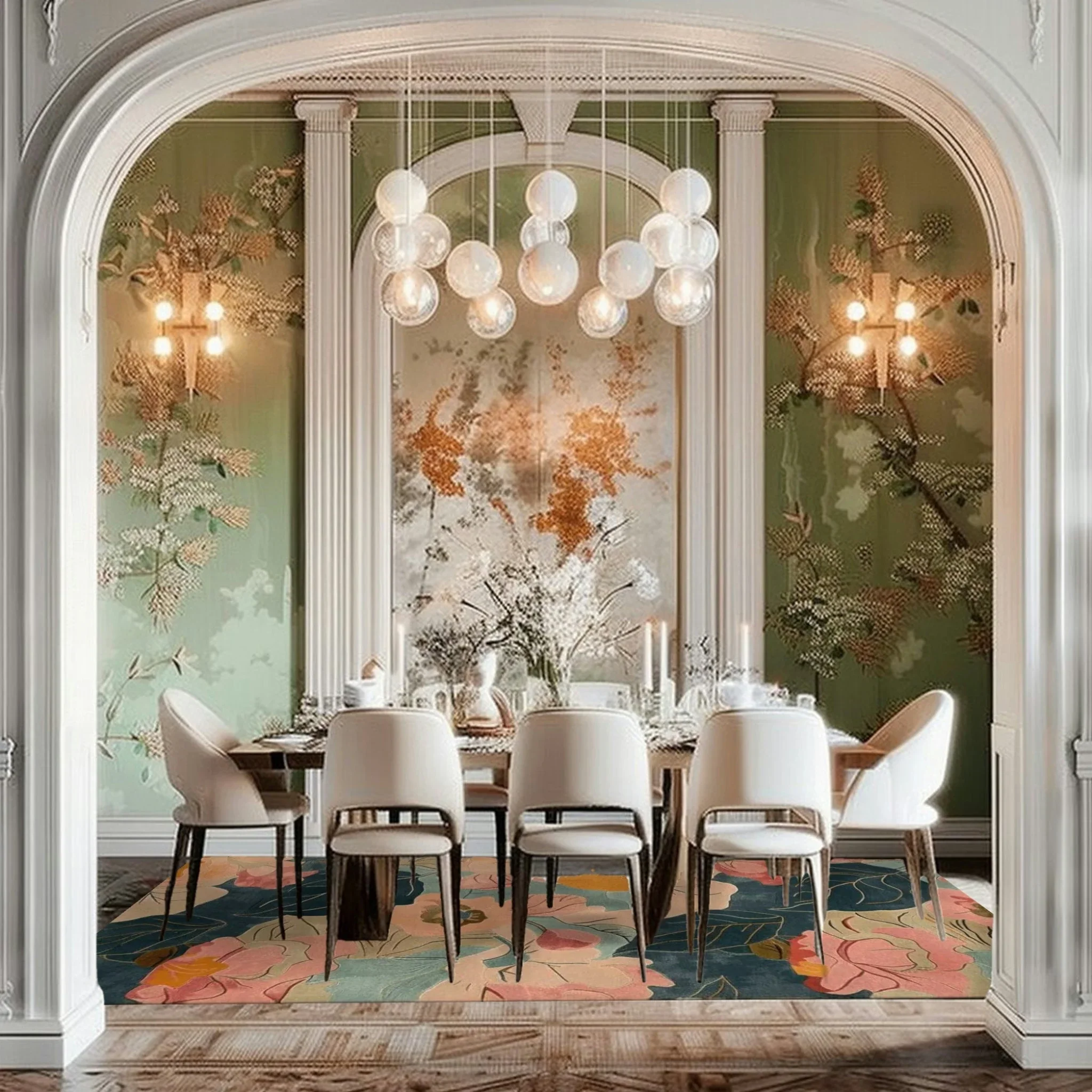 Dance of Petals Hand Tufted Rug - Image 4