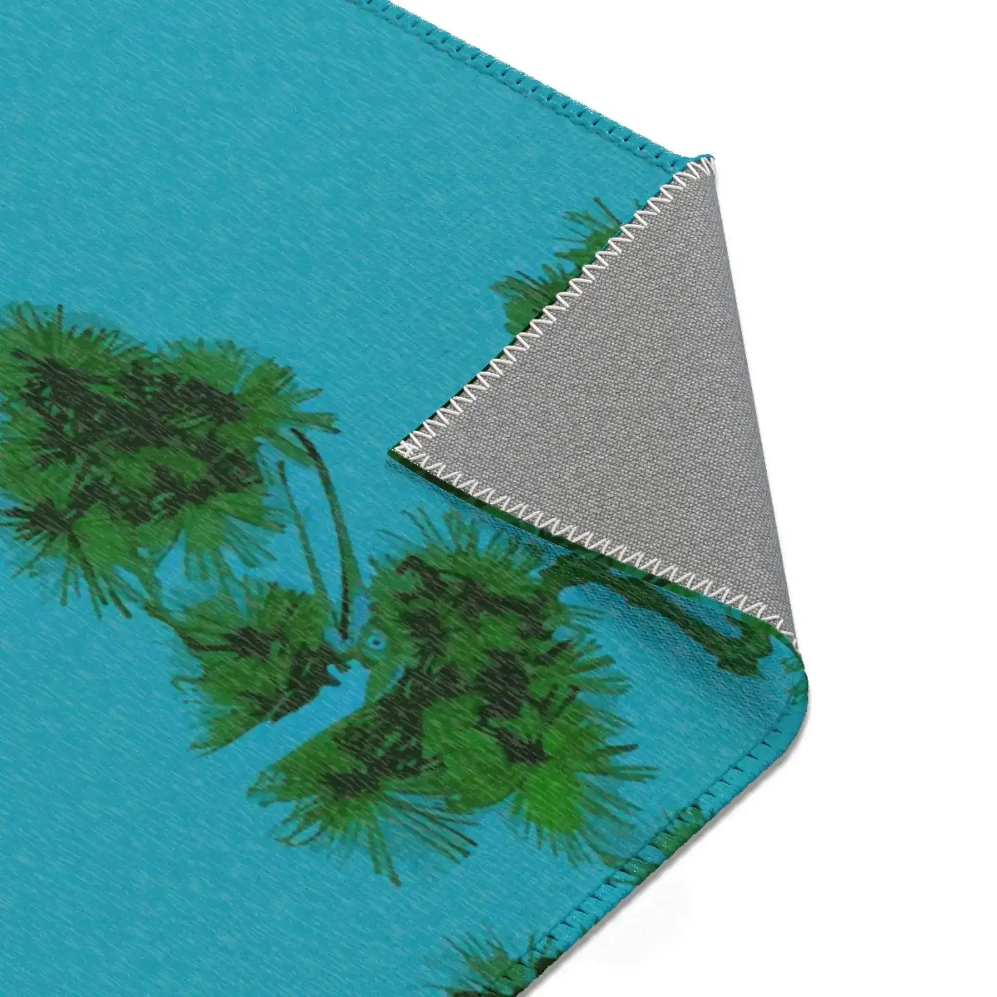 Dancing Cranes in Emerald Pines Accent Rug - Image 5