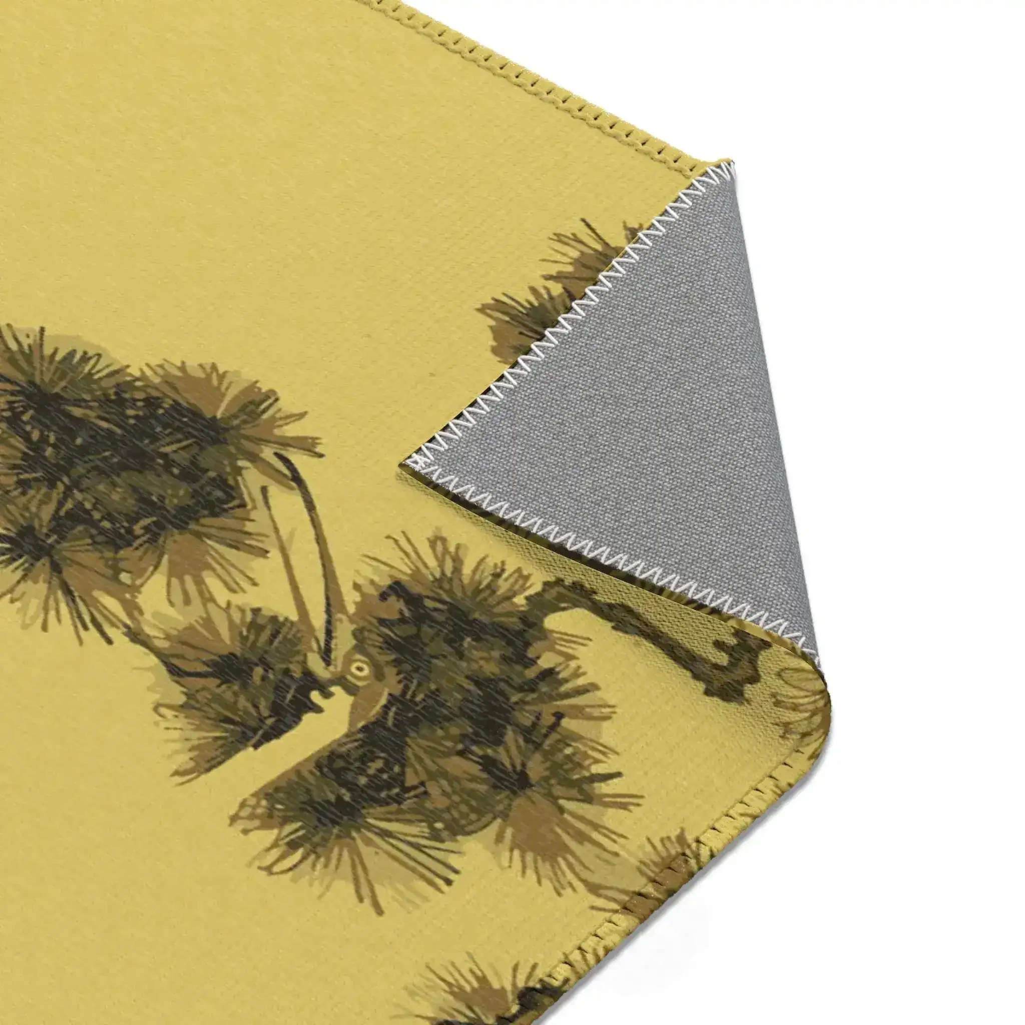 Dancing Cranes in Golden Grove Accent Rug - Image 5