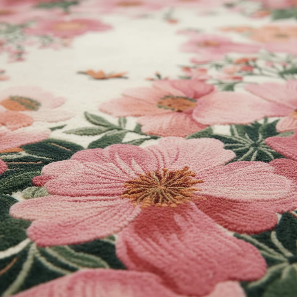 Dancing Meadow Bloom Hand Tufted Rug - Image 4