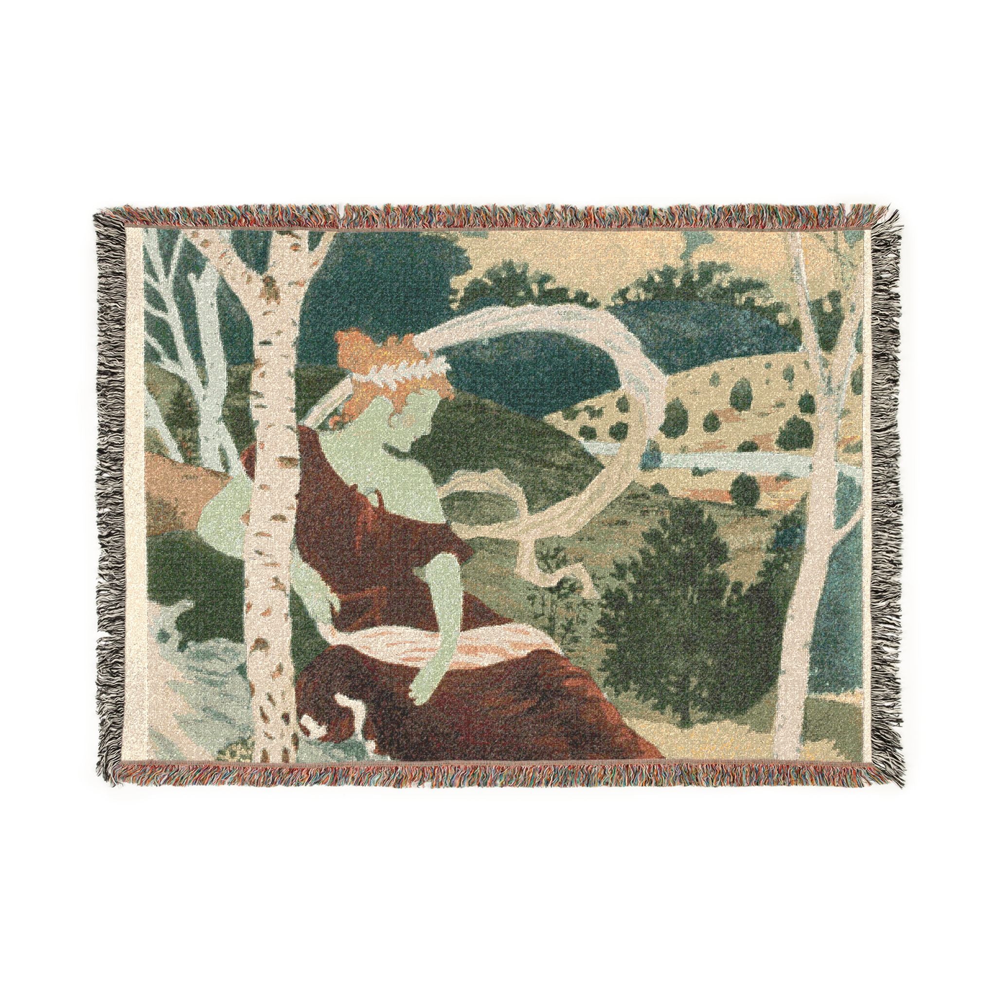 dans-les-bois-eugene-grasset | Woven Tapestry Blanket