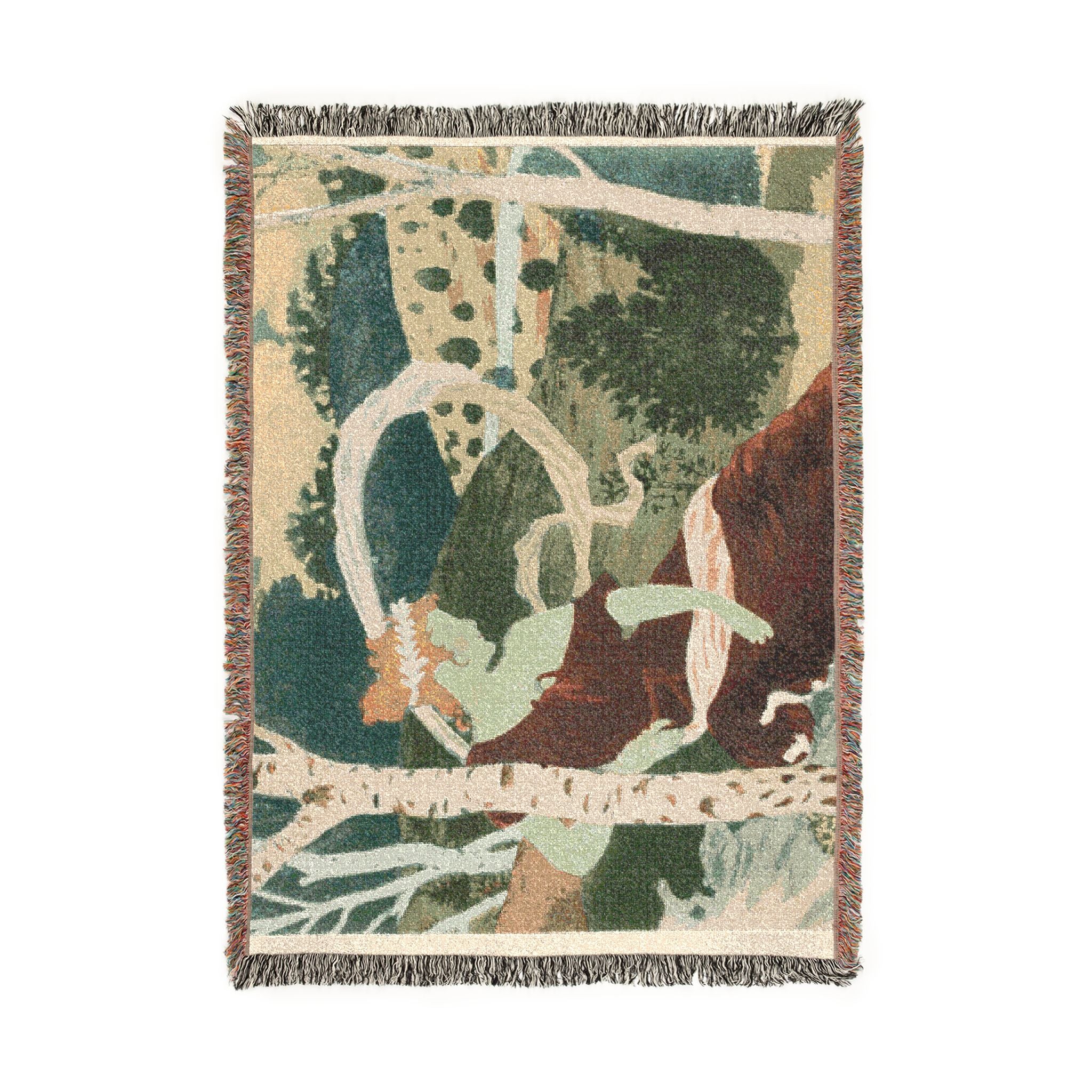 dans-les-bois-eugene-grasset | Woven Tapestry Blanket - Image 6
