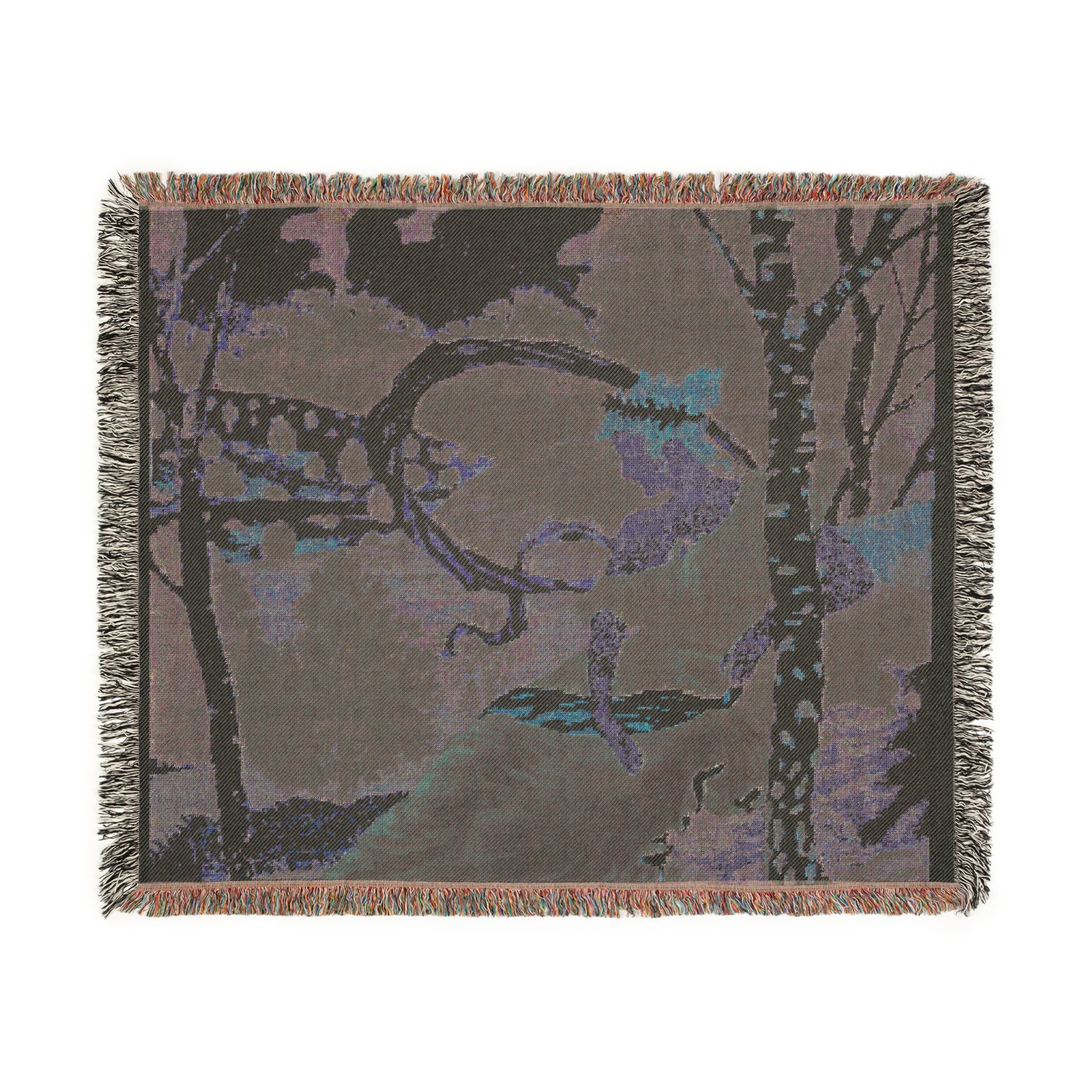 dans-les-bois-eugene-grasset | Woven Tapestry Blanket - Image 8