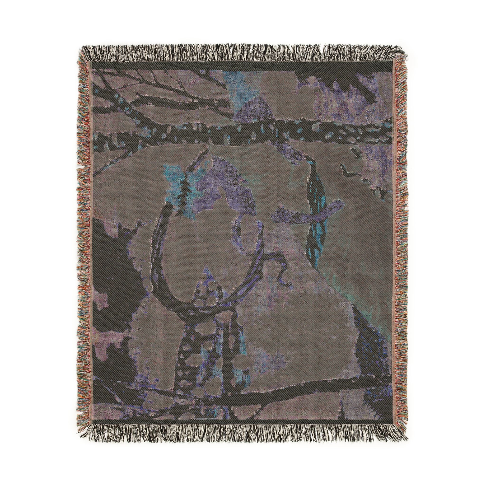 dans-les-bois-eugene-grasset | Woven Tapestry Blanket - Image 9