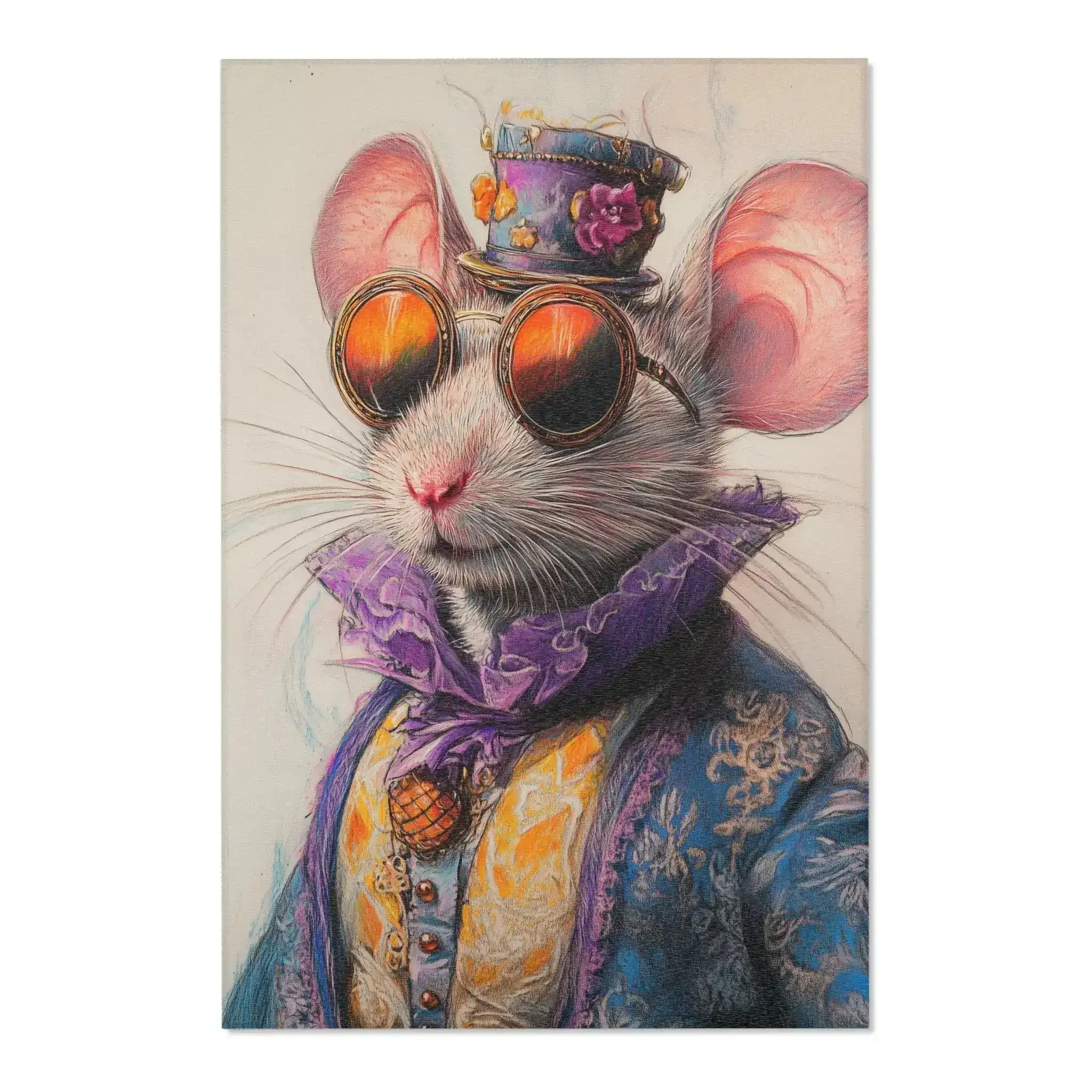 Dapper Whiskers Royal Mouse Accent Rug - Image 3