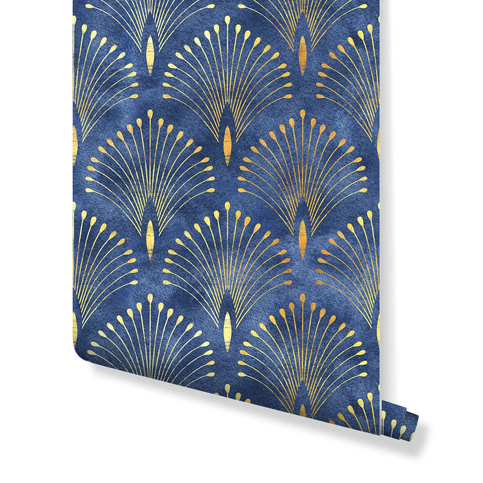 Dark Blue Art Deco Wallpaper - Image 3