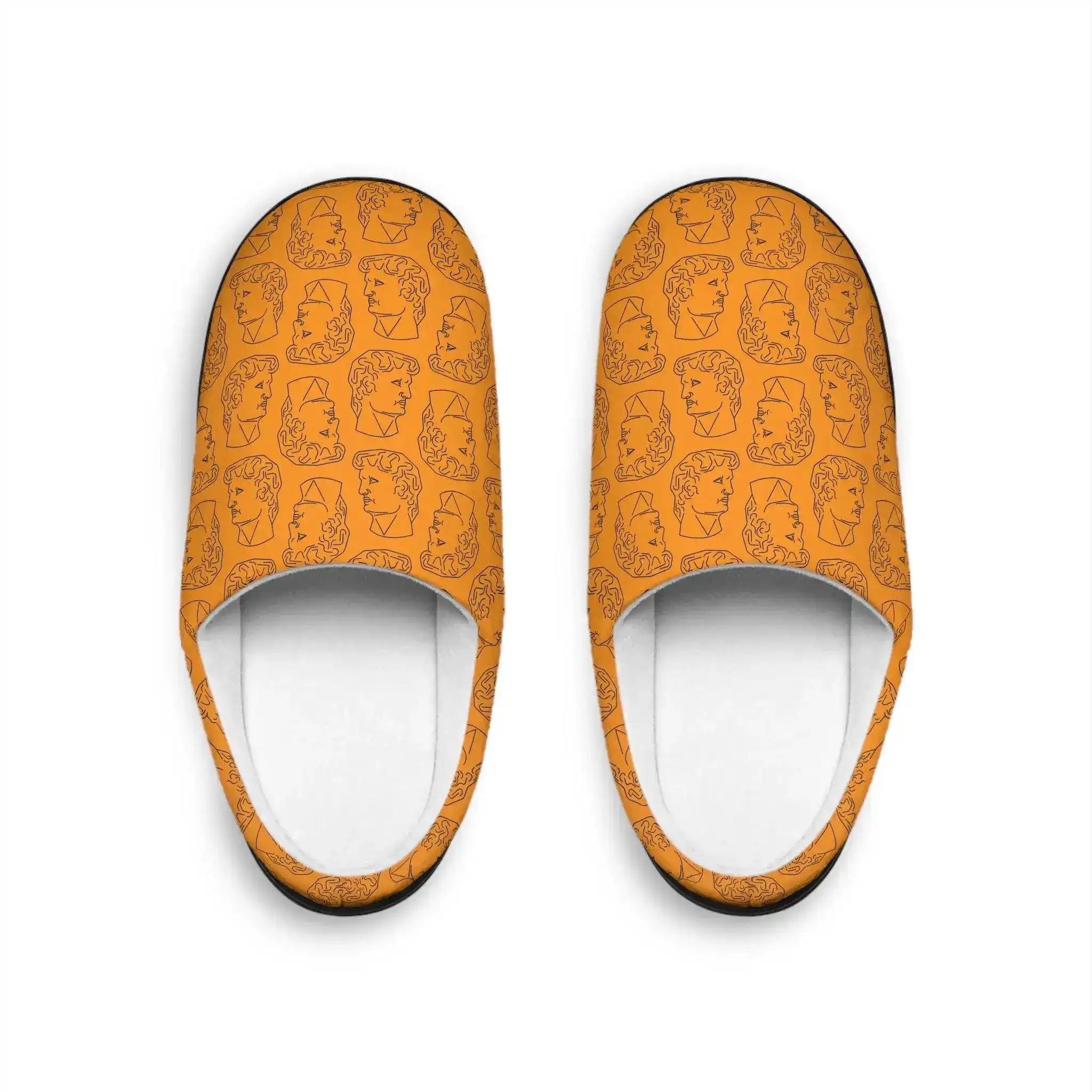 David Bust Orange Women's Indoor Slippers