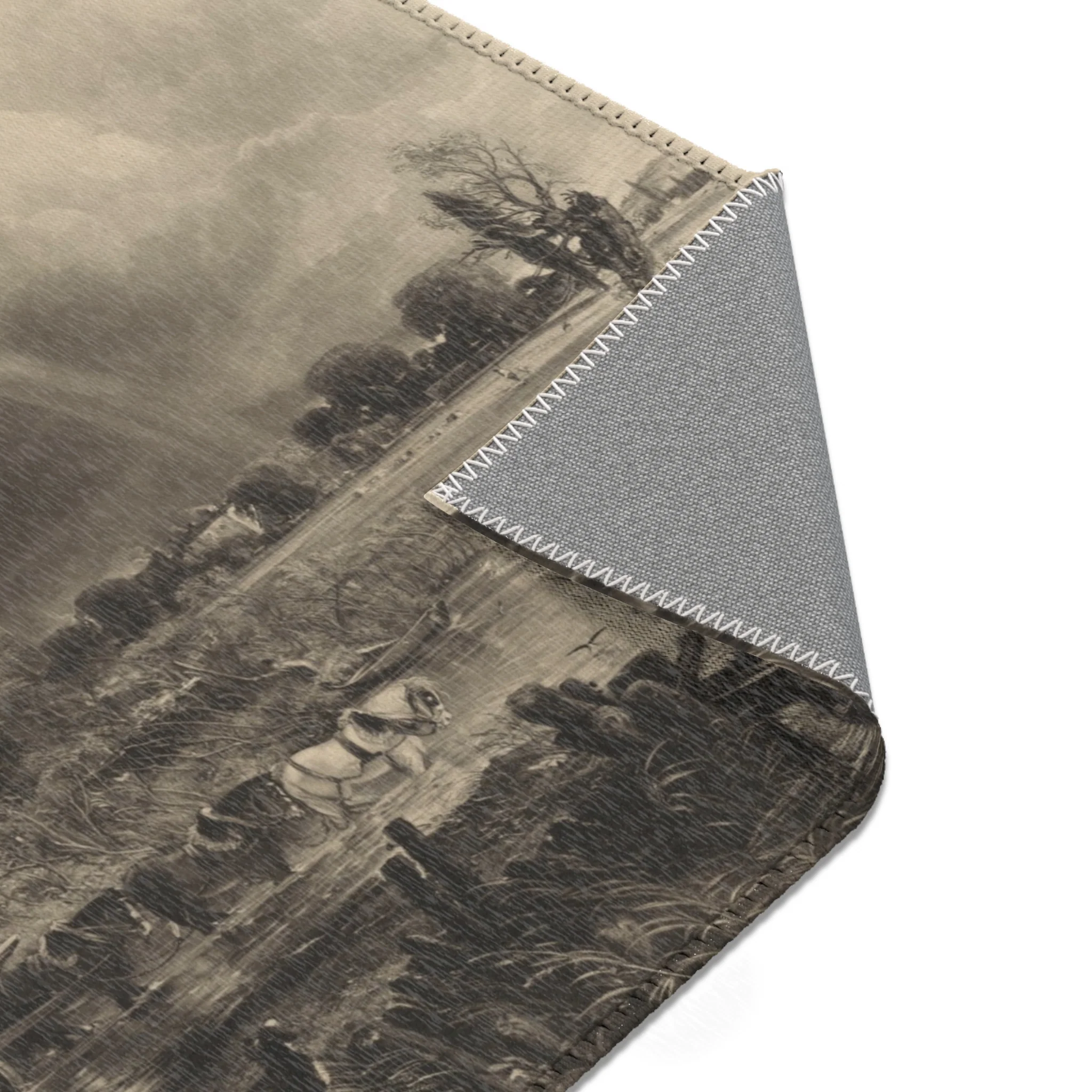 David Lucas - Salisbury Cathedral from the Meadows the Rainbow | Area Rug - Image 13