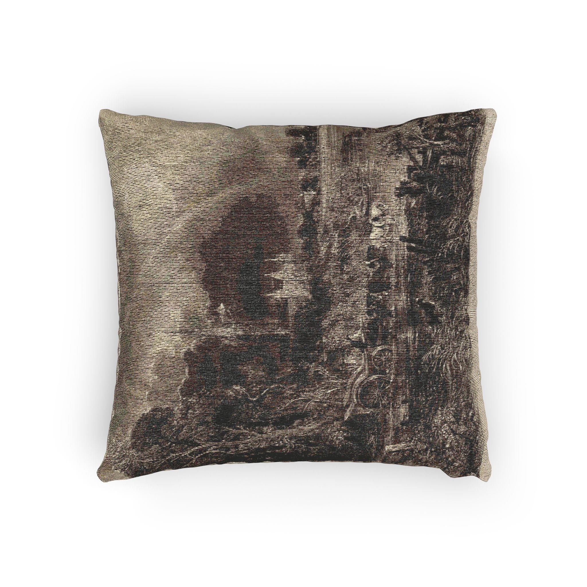 David Lucas - Salisbury Cathedral from the Meadows the Rainbow | Woven Pillow - Image 4