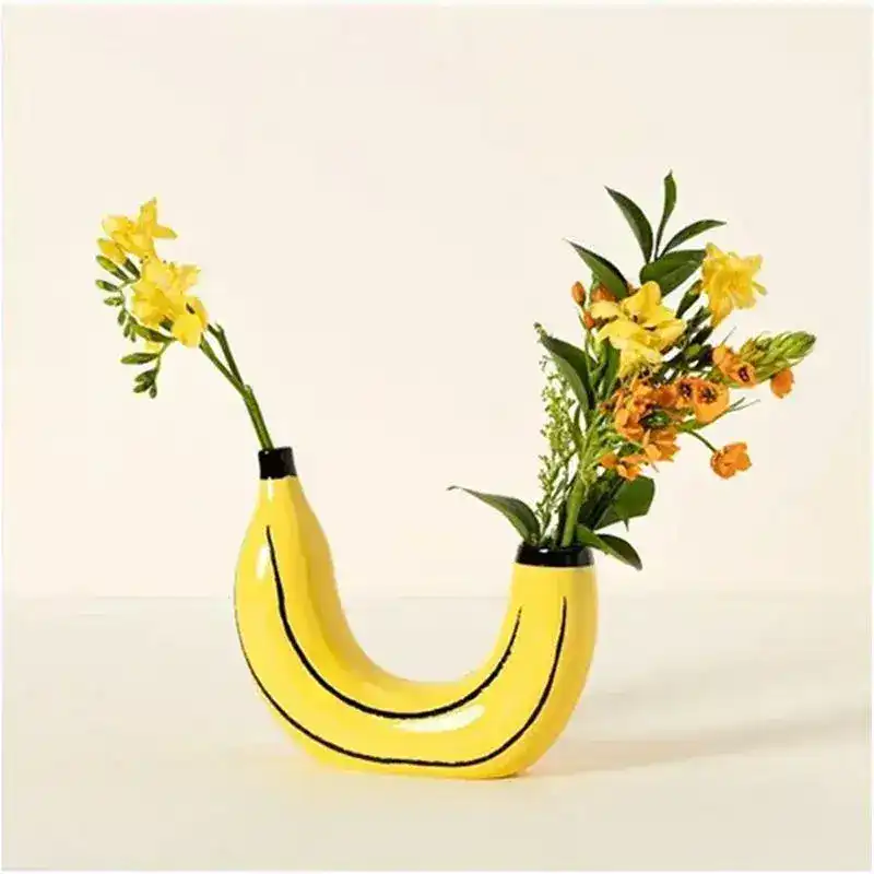 Decorative Banana Shaped Vase - Image 2