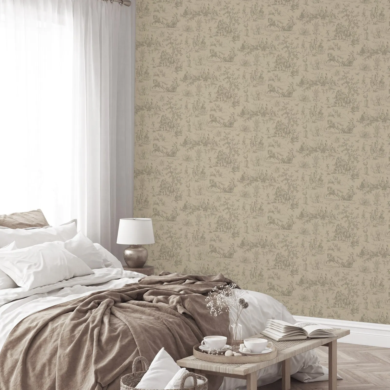Desert Farm Toile Mural - Image 2