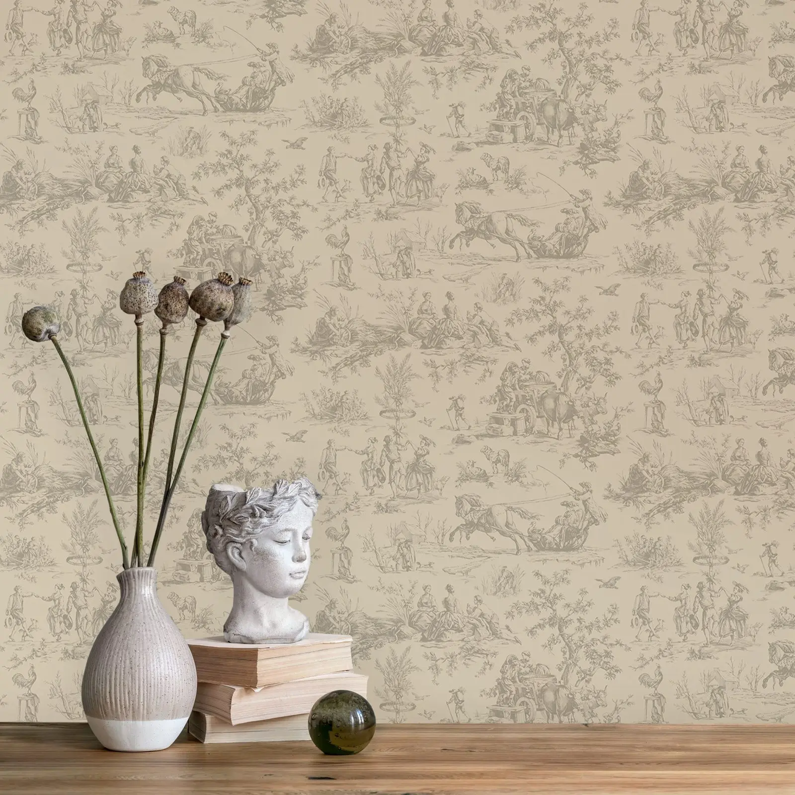 Desert Farm Toile Mural - Image 4