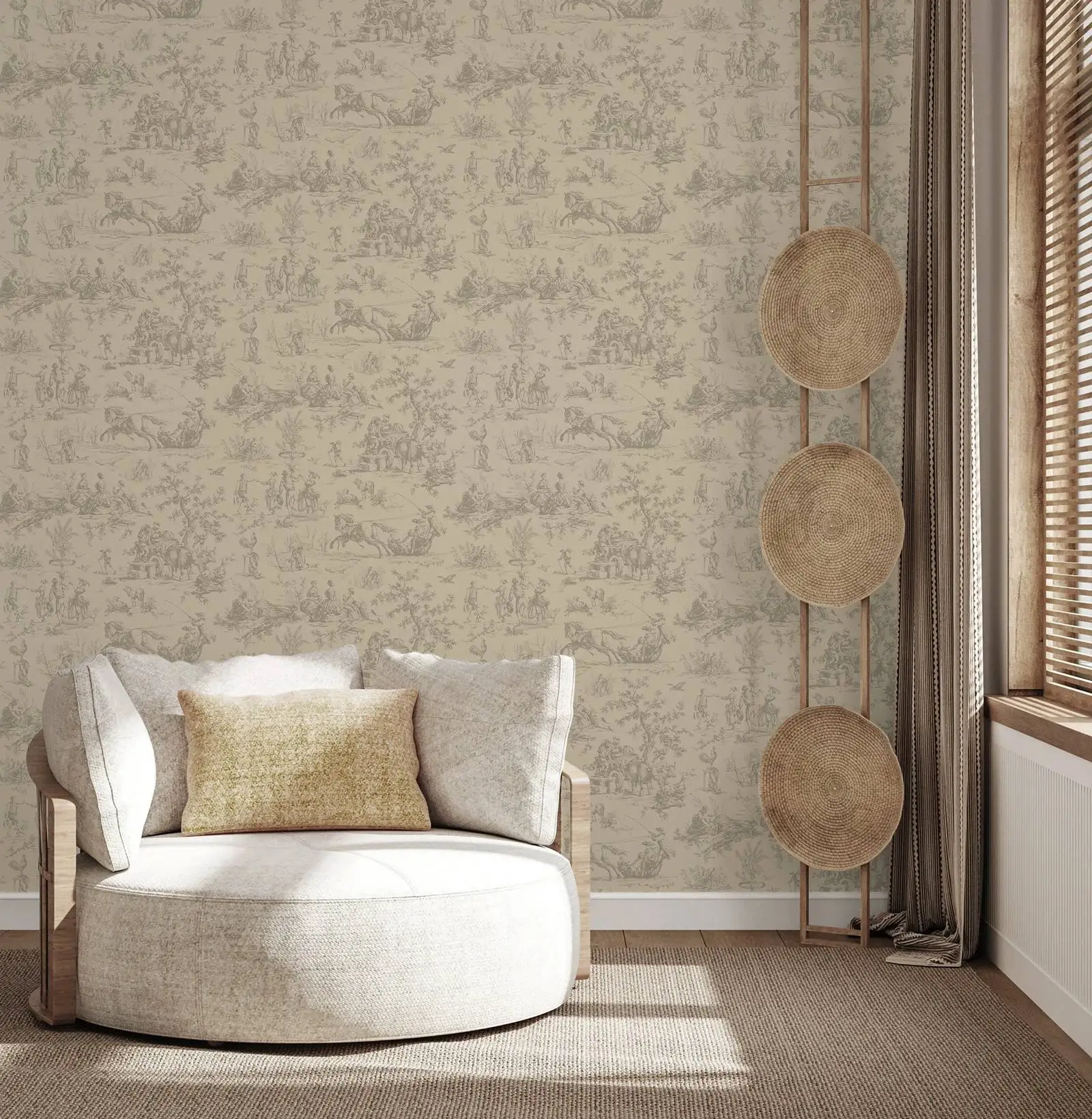 Desert Farm Toile Mural - Image 5