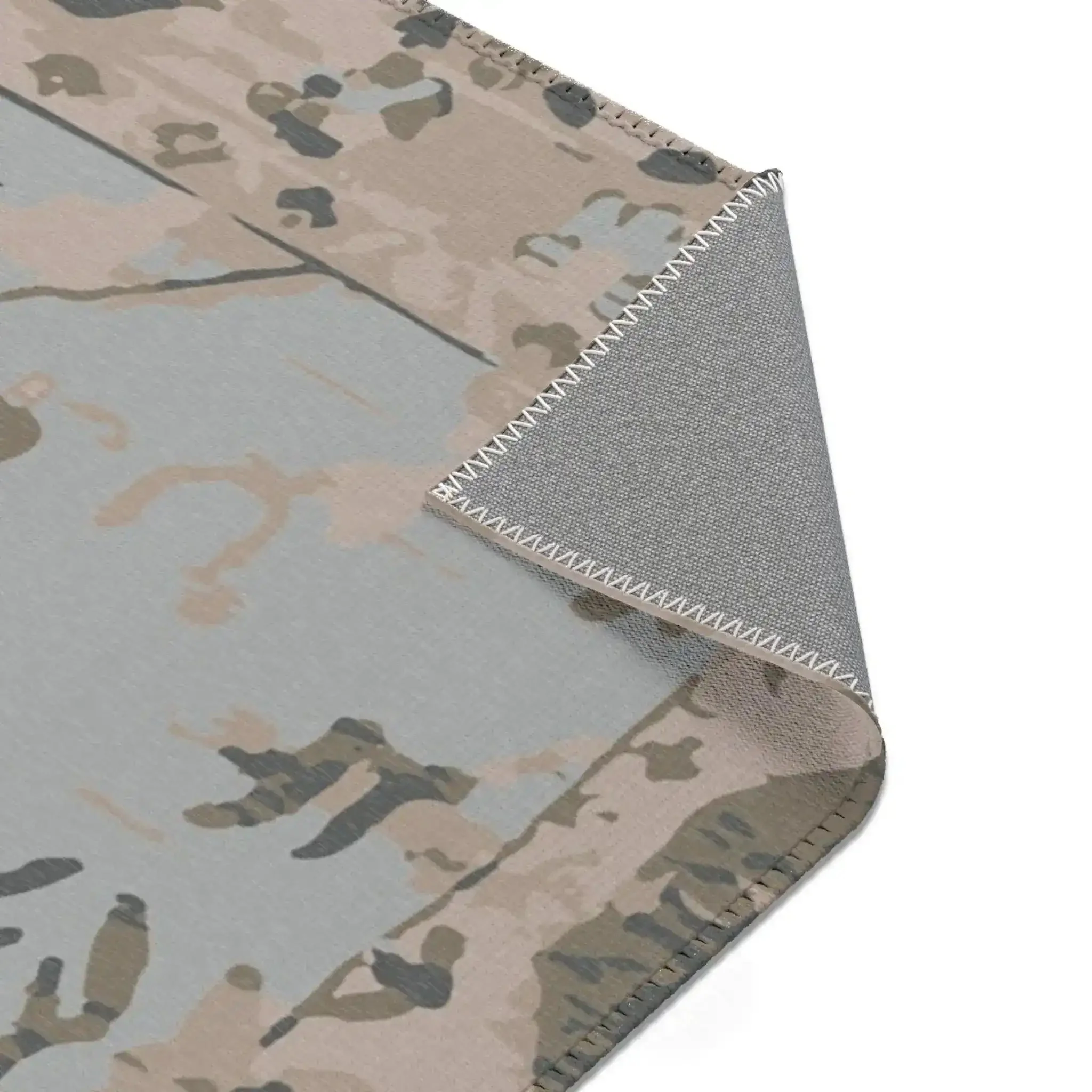 Desert Sand Abstract Tribal Accent Rug - Image 8