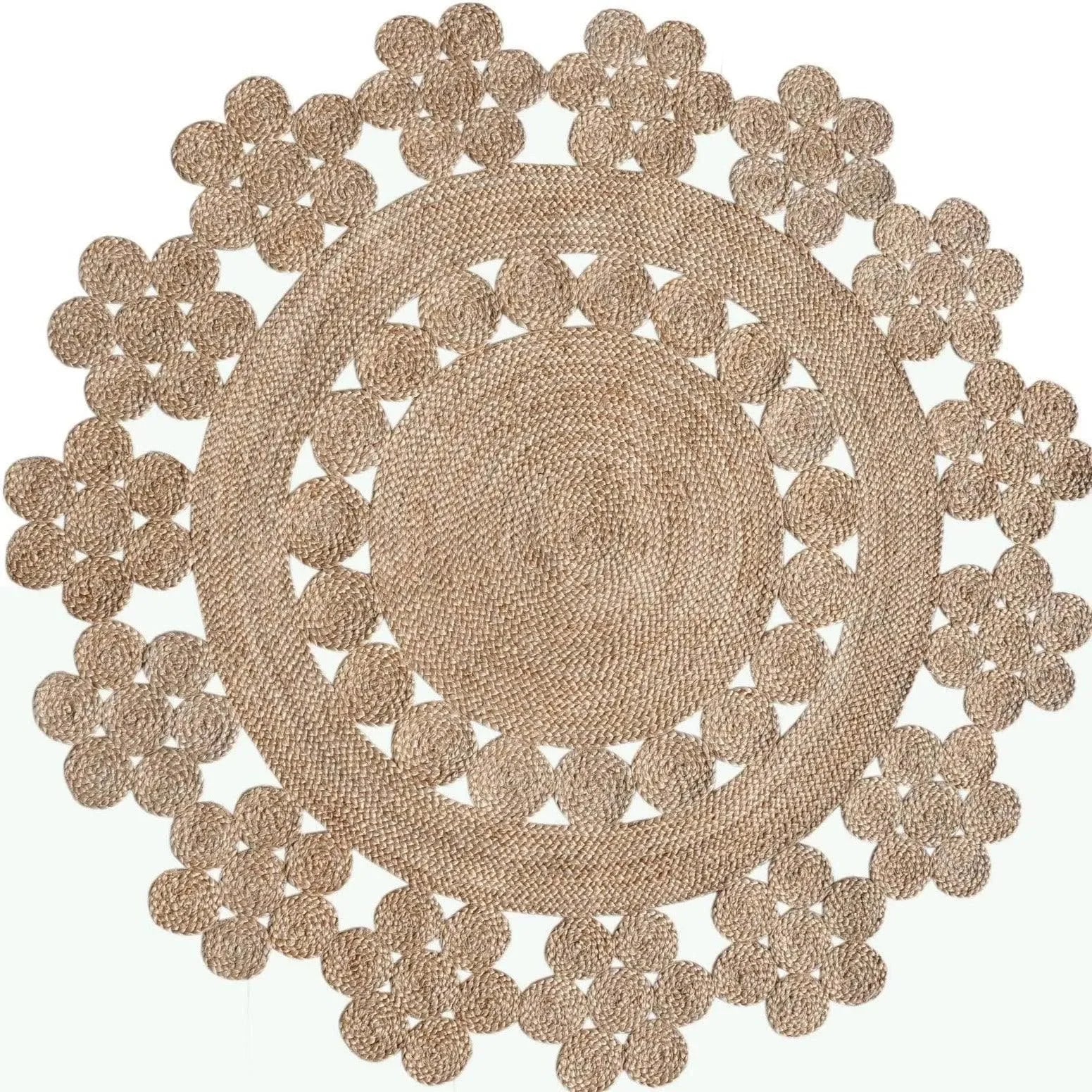 Desi Braided Round Jute Rug - Image 3
