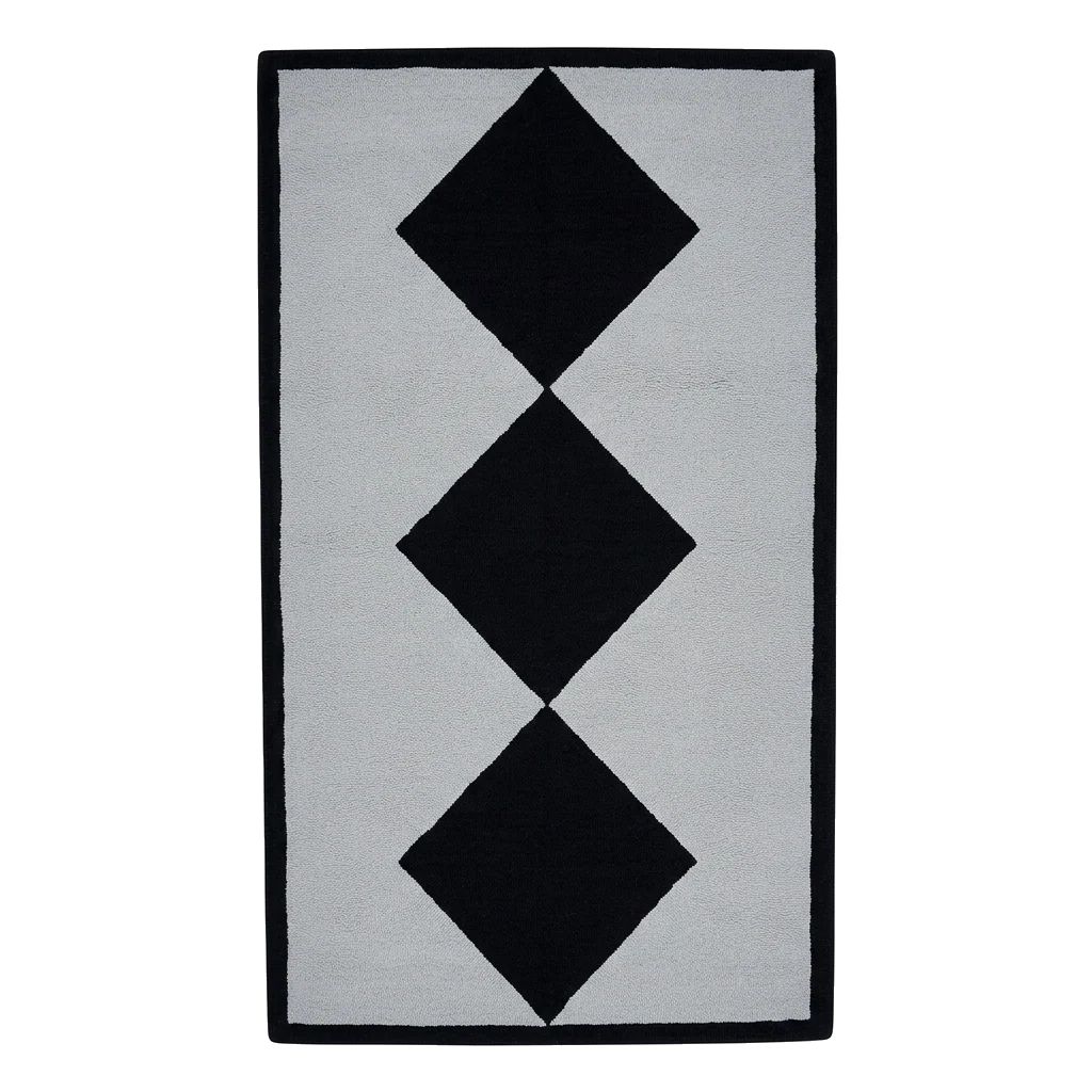 Diamond Column Hand Tufted Runner Rug