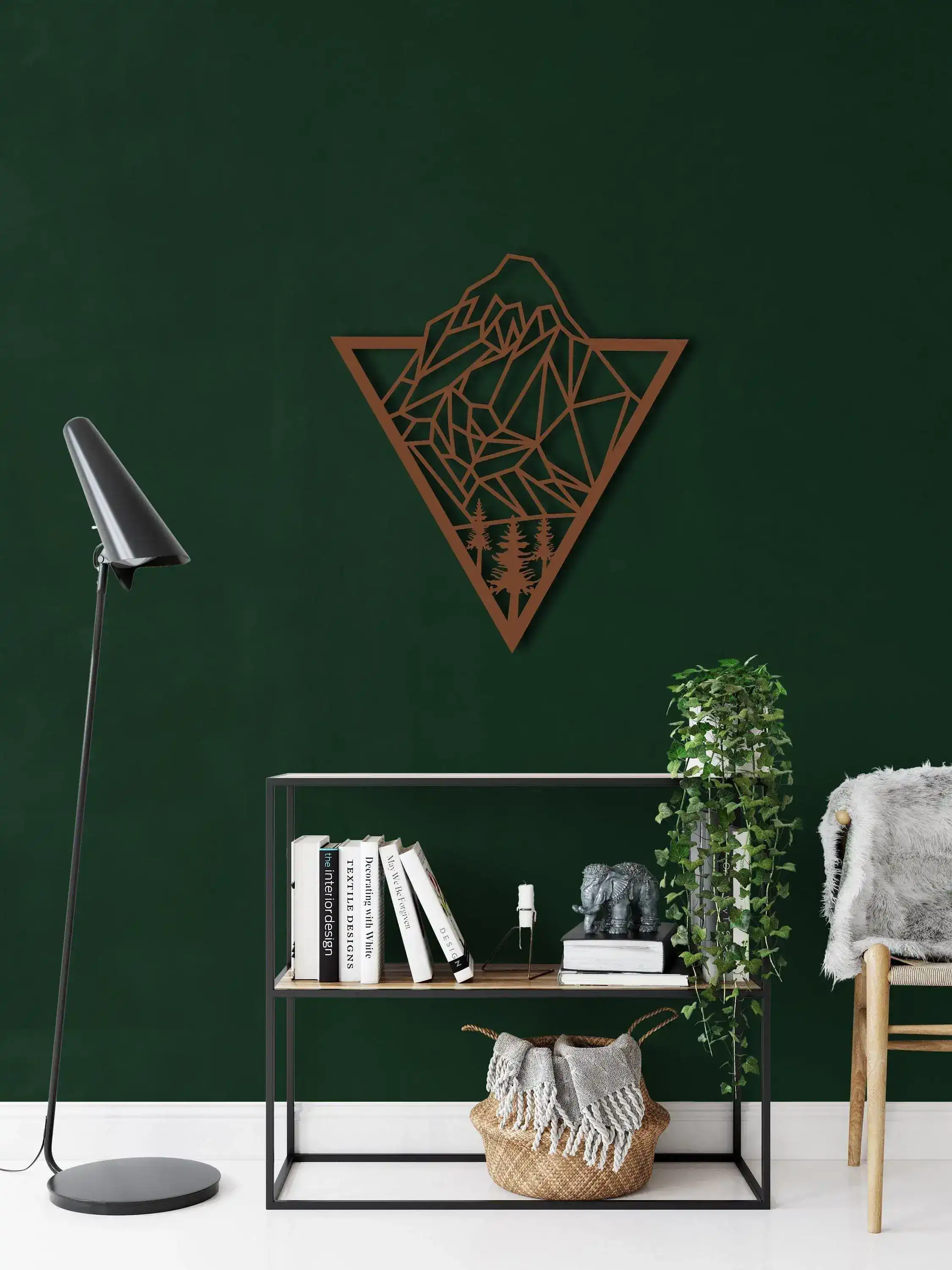 Diamond Mountain Peek Metal Wall Hanging Decor - Image 10
