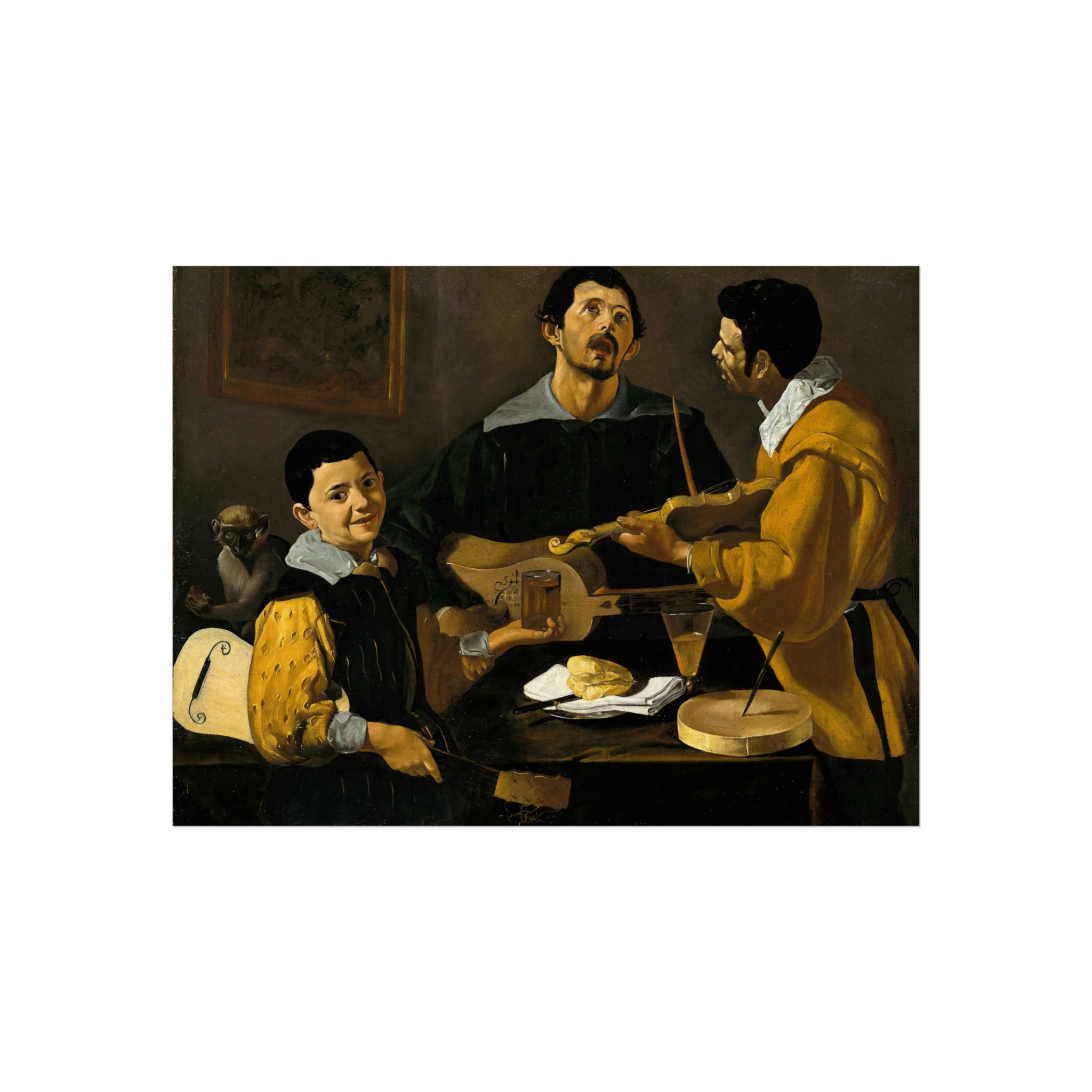 Diego Velázquez - The Three Musicians - Google Art Project | Fine Art Poster - Image 3
