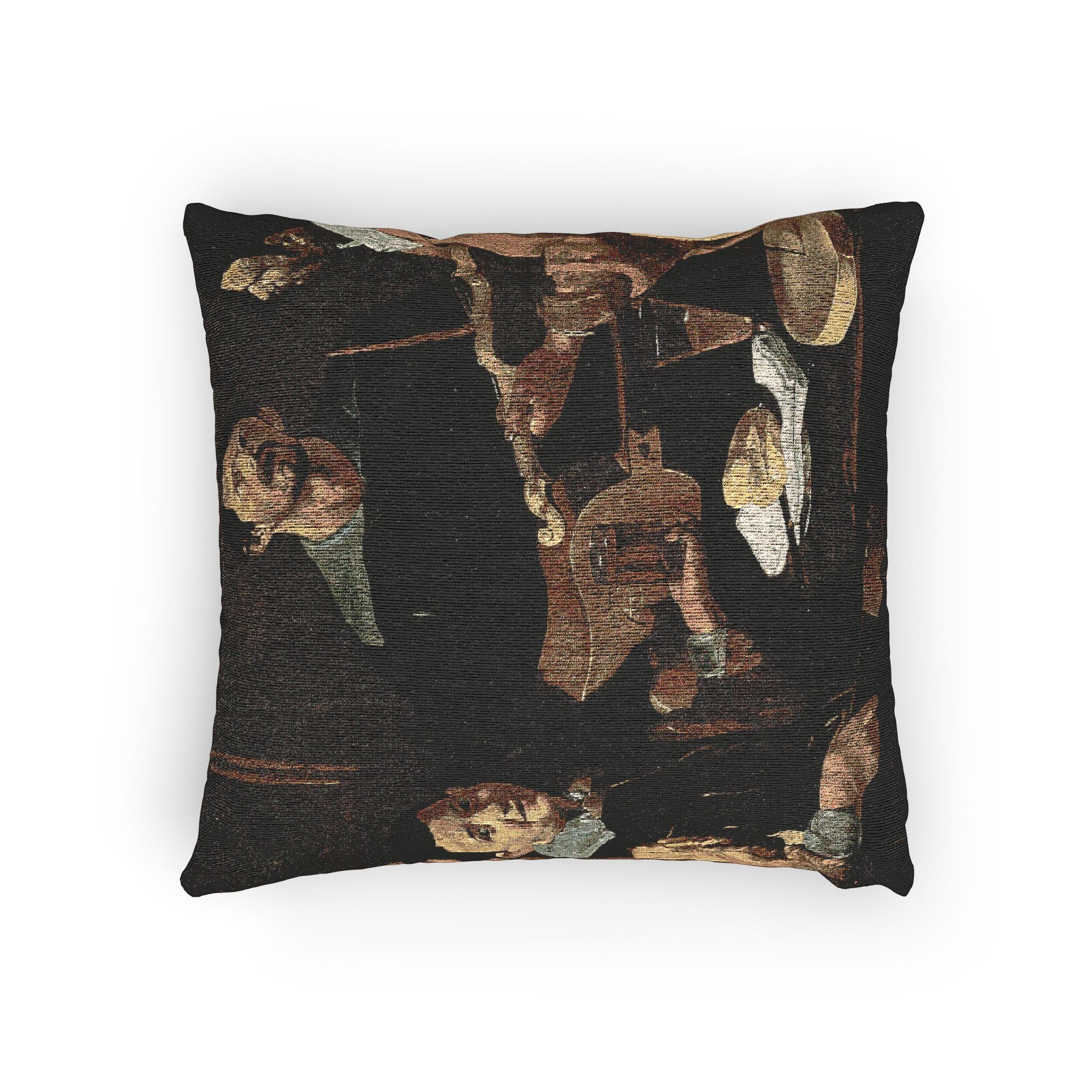 Diego Velázquez - The Three Musicians - Google Art Project | Woven Pillow - Image 4