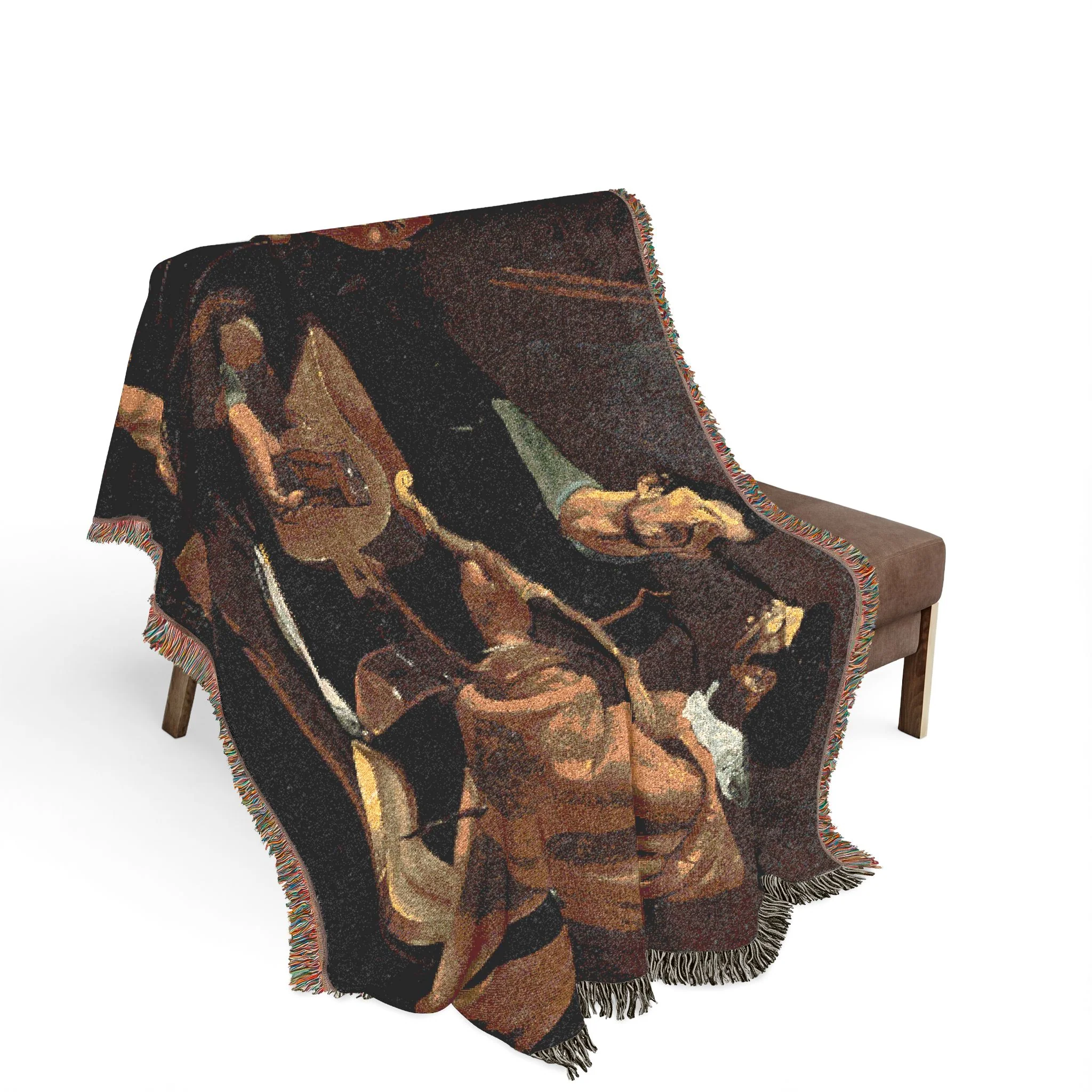 Diego Velázquez - The Three Musicians - Google Art Project | Woven Tapestry Blanket - Image 3