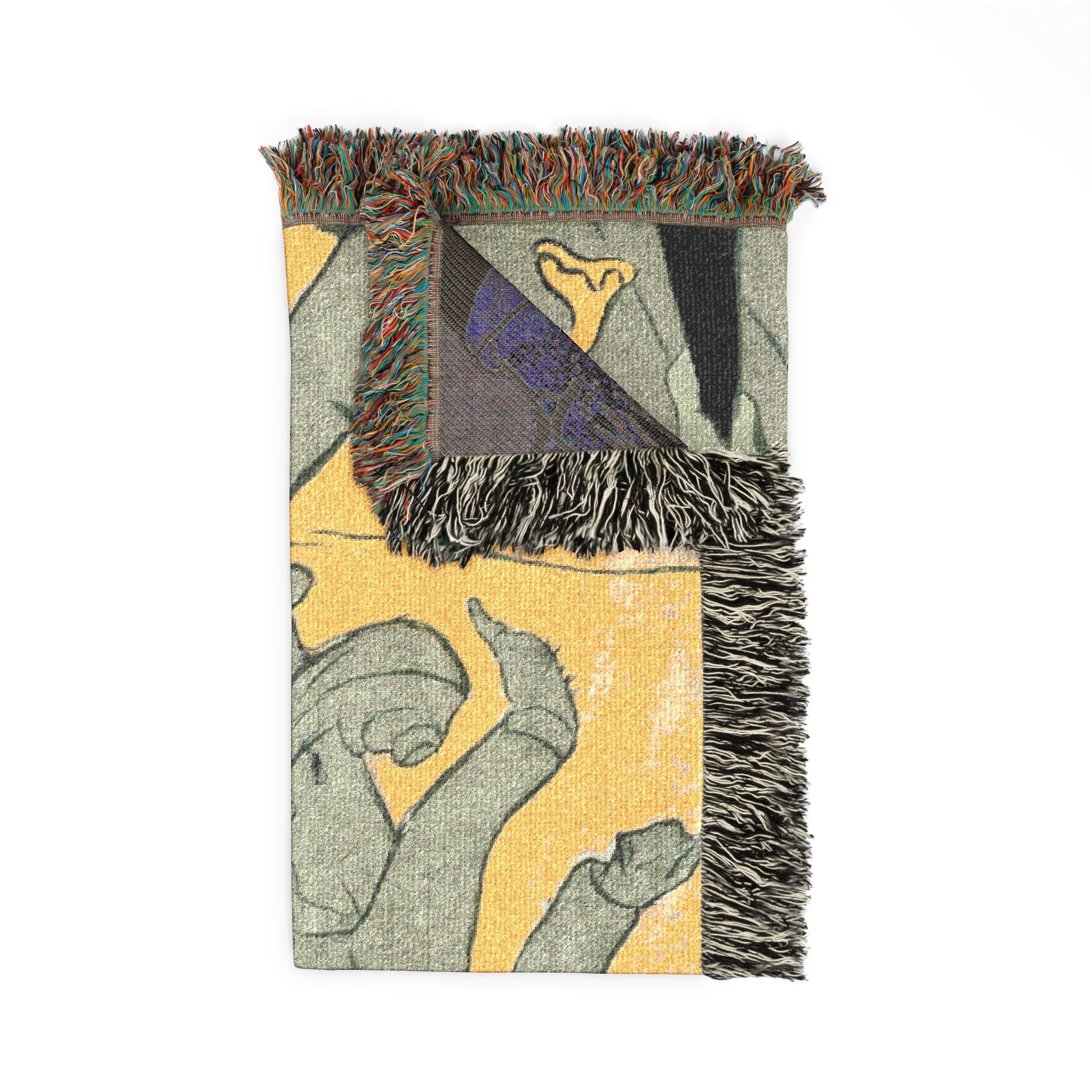 divan-japonais-toulouse-lautrec | Woven Tapestry Blanket - Image 5