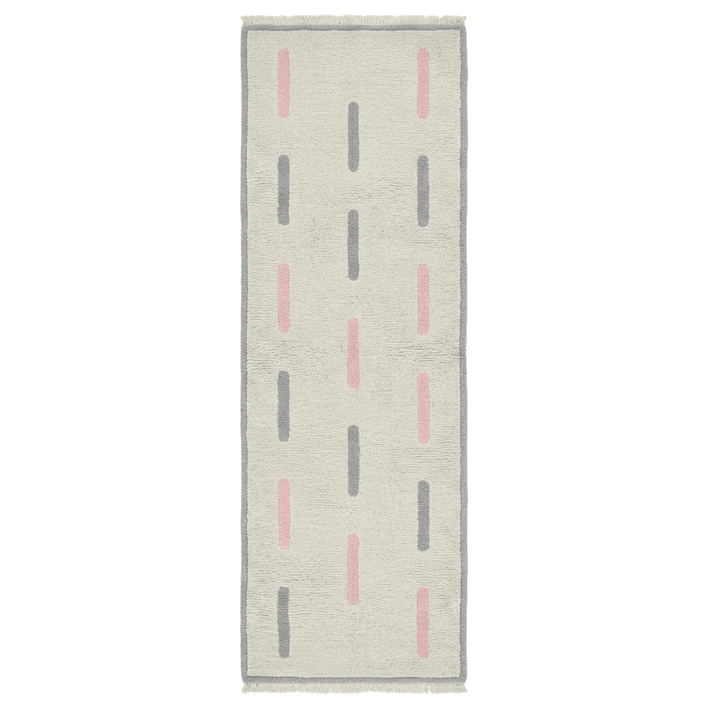 Dotted Rhythm Hand Knotted Runner Rug