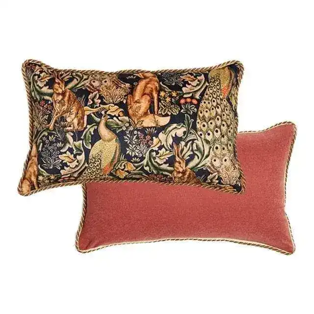 Double Rabbit Print Velvet Pillow Case - Image 6